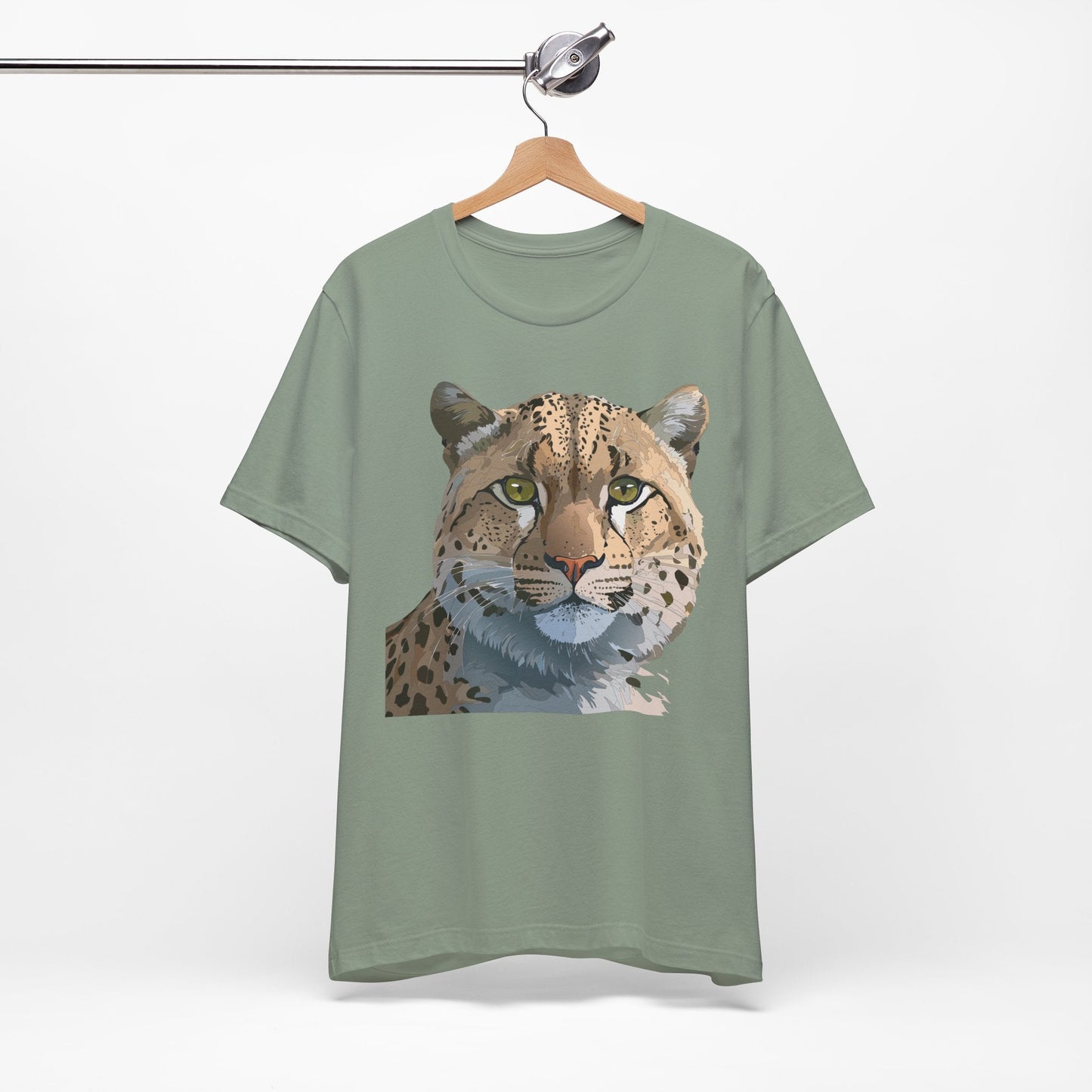 Unisex Animal Shirt With Animals Art Design Tee Short Sleeve Wildlife Print Tee Shirt