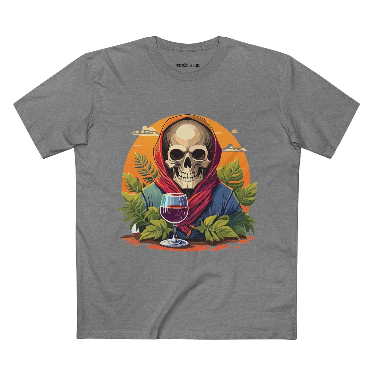 Skull Shirt Skeleton Shirt SS22 Unisex Premium Cotton Tee With Original Art Design Retro2Nova