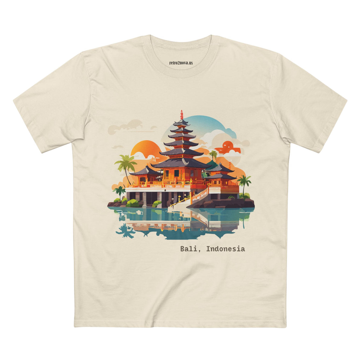 Bali Temple Illustration T-Shirt | Bali Indonesia Travel Tee