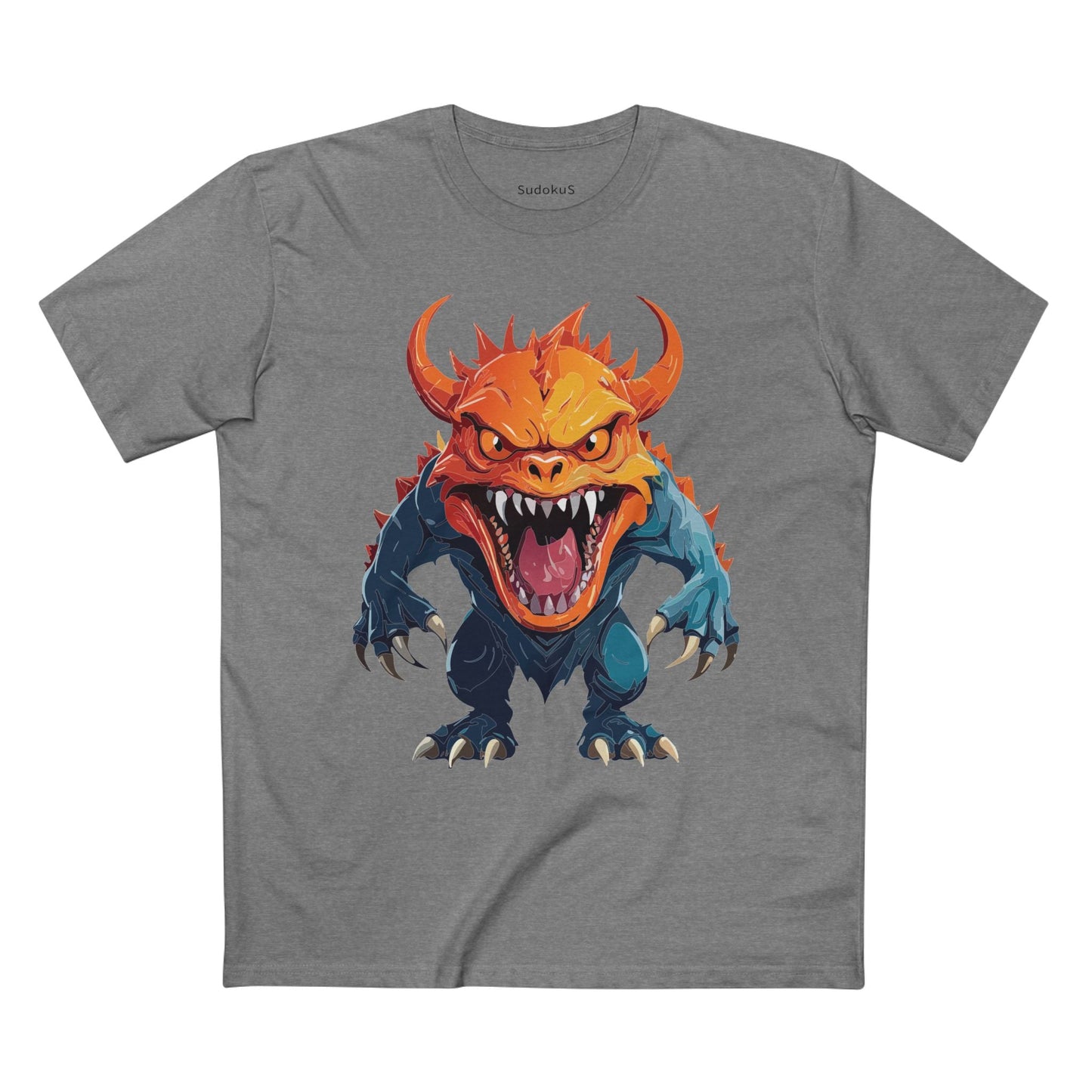 Cartoon Monsters Graphic Unisex 100 Cotton Staple Tee 27