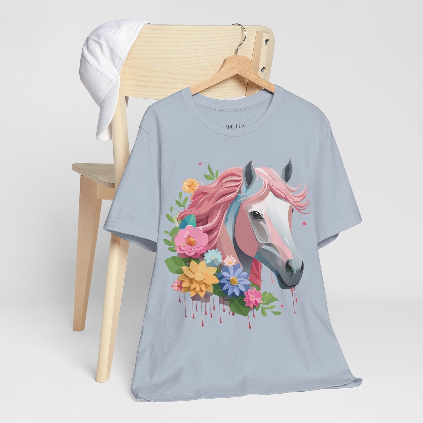Horse Graphic Unisex 100 Cotton Vintage Animal Art T-Shirt 1