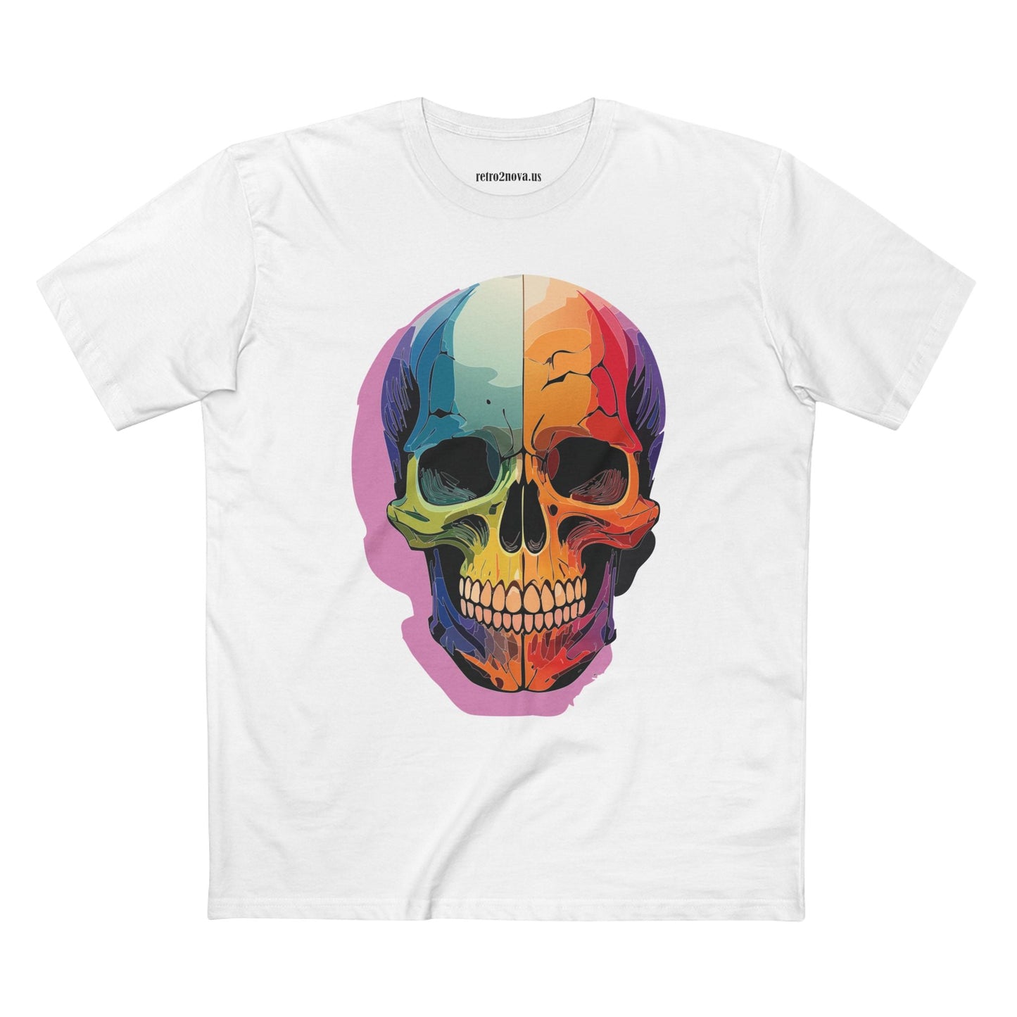 Skull Shirt Unisex Skeleton Tee Premium Cotton With Original Art Design Retro2Nova Collection