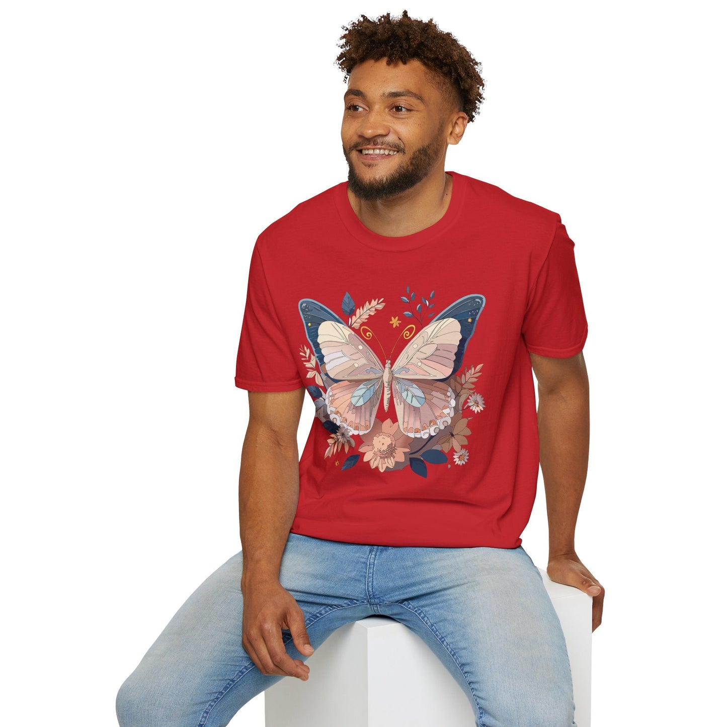 Monarch Butterfly Shirt Unisex Softstyle T Shirt 100 Percent Ring Spun Cotton Gildan 64000