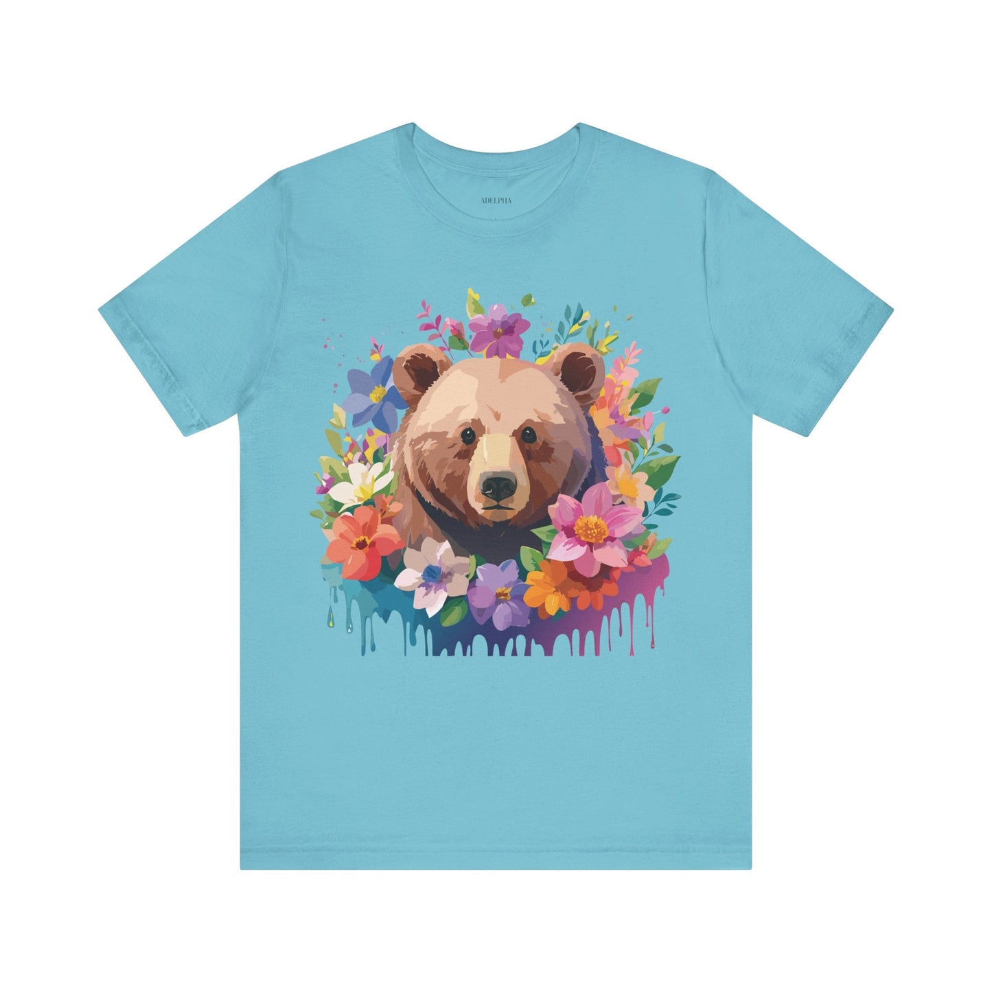 Bear Graphic Tee Adelpha Unisex Vintage Inspired Short Sleeve Shirt