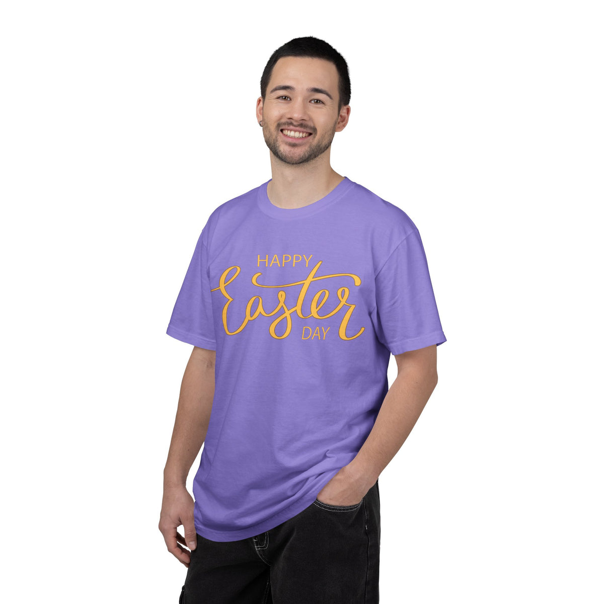 Happy Easter Day T-Shirt, Tee Shirt with Easter Signature, T Shirt with Easter Prints, Tee Shirt with Easter Design