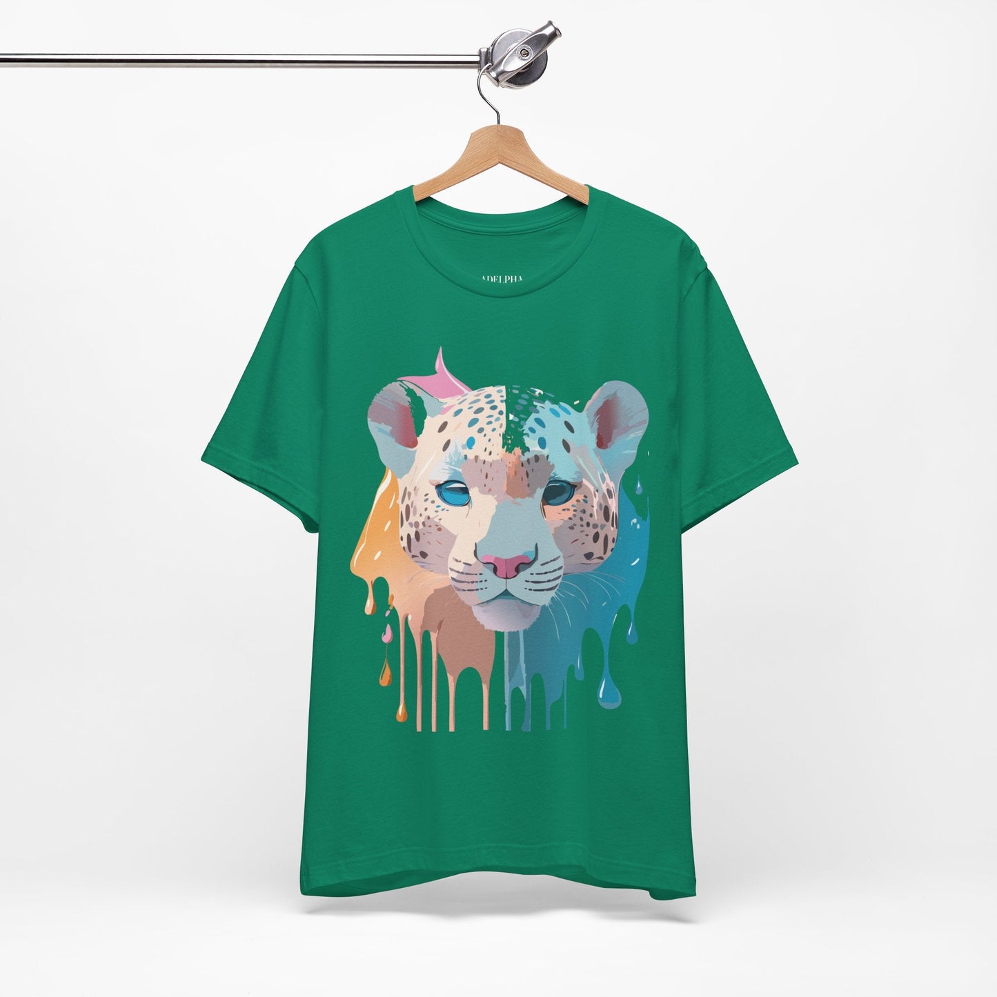Cheetah Graphic Unisex 100 Cotton Artwork Tee 5