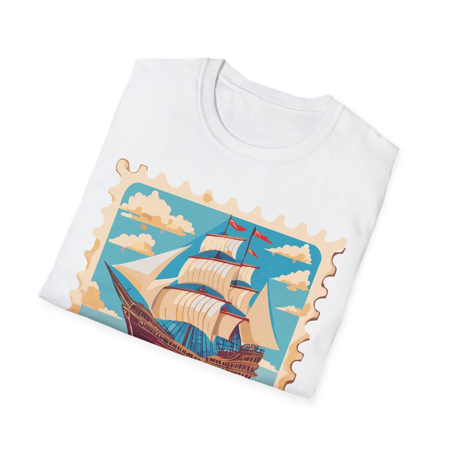 Ship T Shirts Frigate Vessel Tee Unisex Softstyle Gildan 64000 100 Percent Cotton