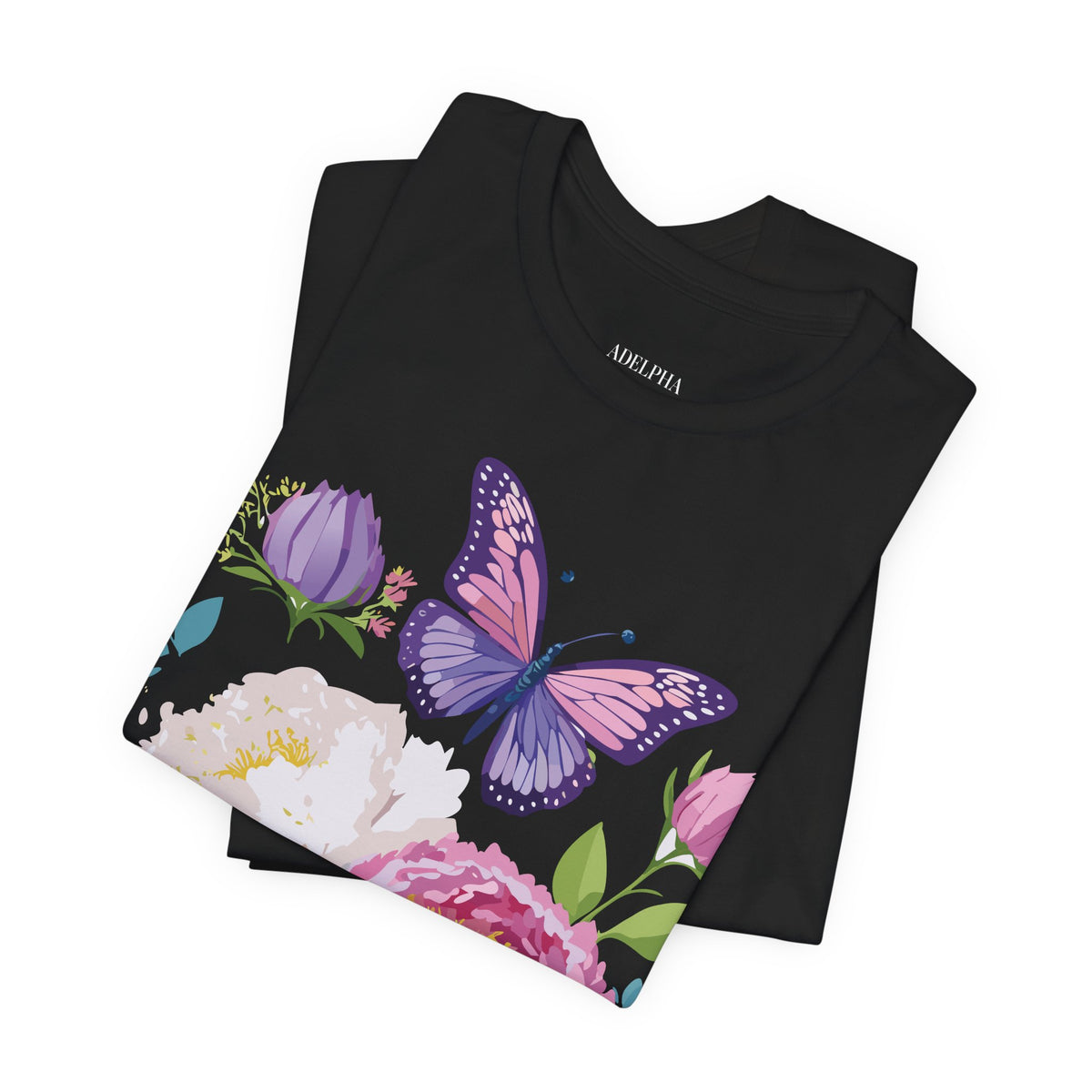 Floral Graphic Tee Shirt - Bella+Canvas Unisex 100 Cotton 35