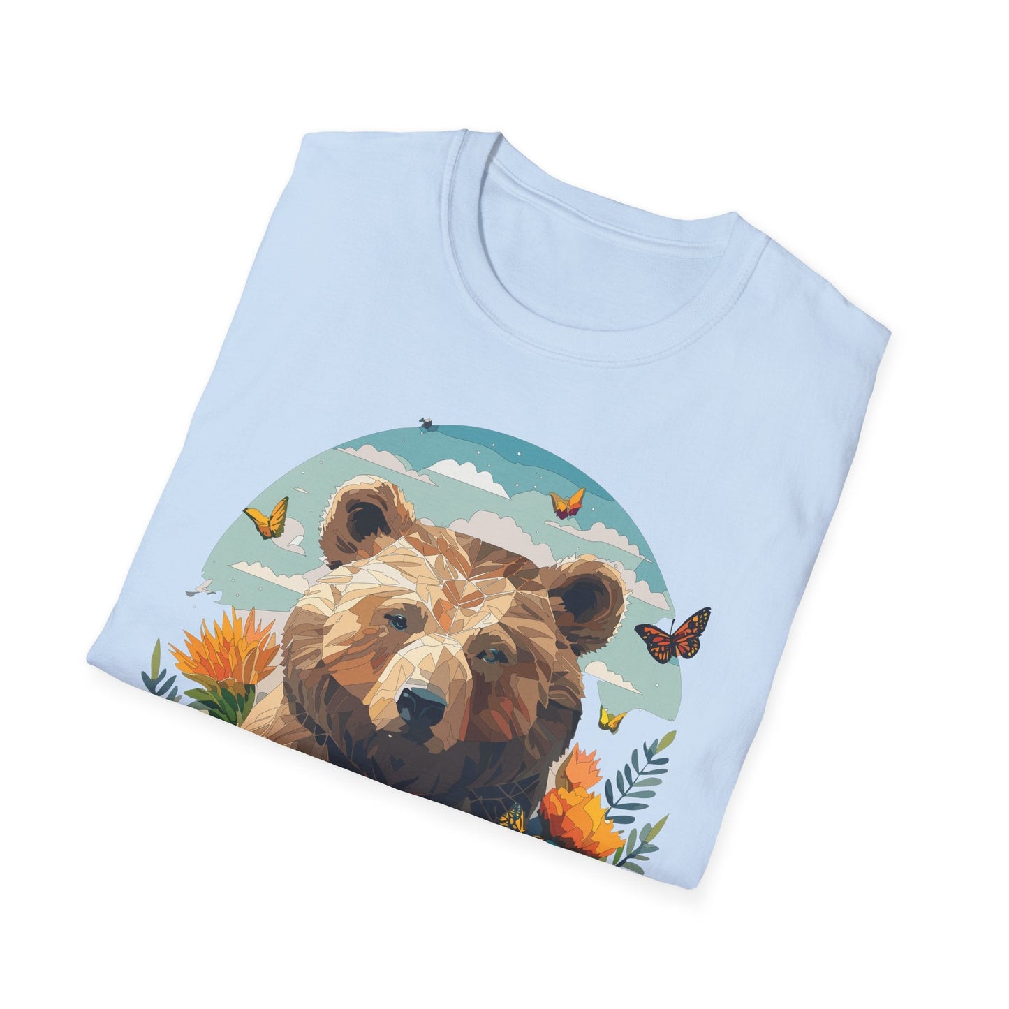 Bear T Shirt Unisex Teddy Bear Tee Softstyle 64000 One Hundred Percent Ring Spun Cotton Short Sleeve