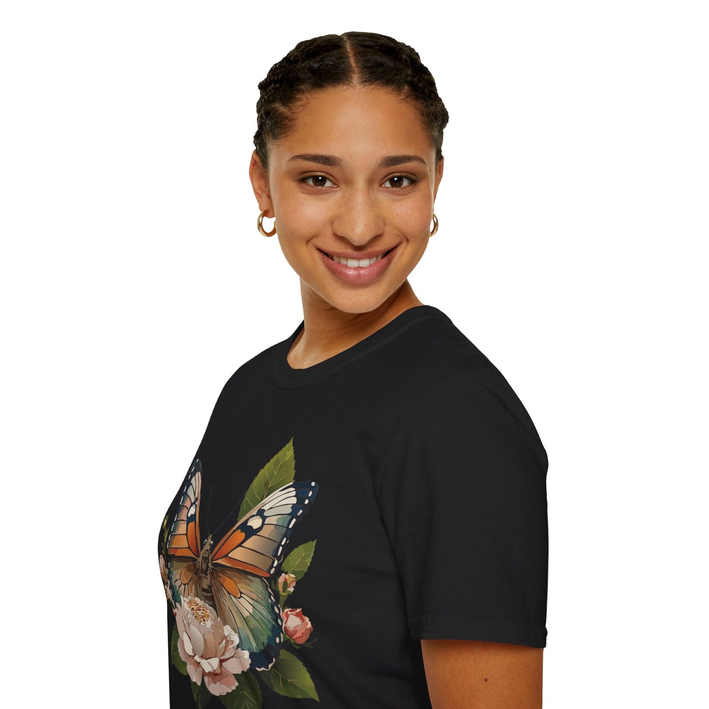 Monarch Butterfly Shirt Unisex Softstyle Cotton Tee Short Sleeve Gildan 64000 Everyday Wear
