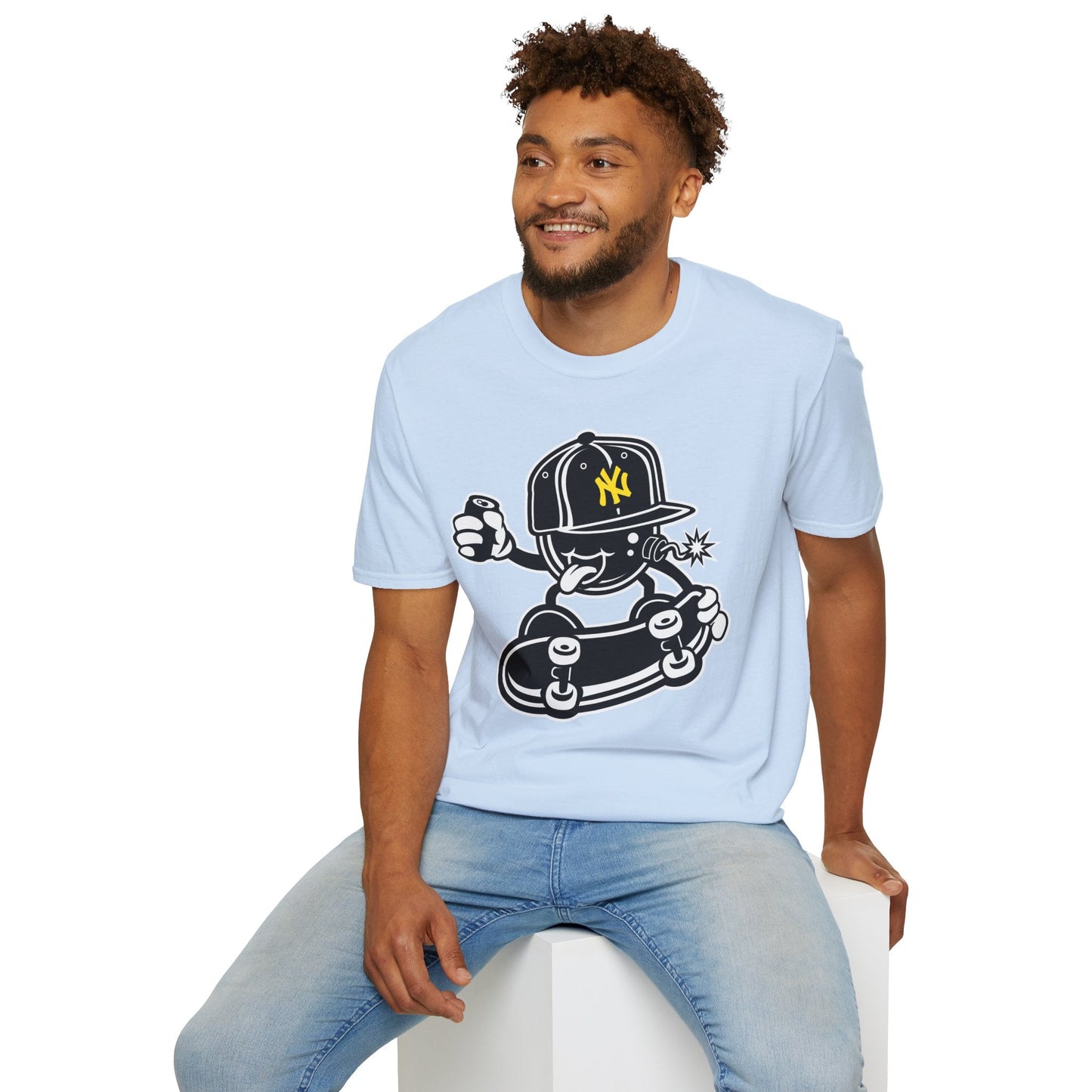 Cartoon T Shirt Animation Tee Funny Unisex Gildan Softstyle 64000 Cotton Breathable Lightweight Tee