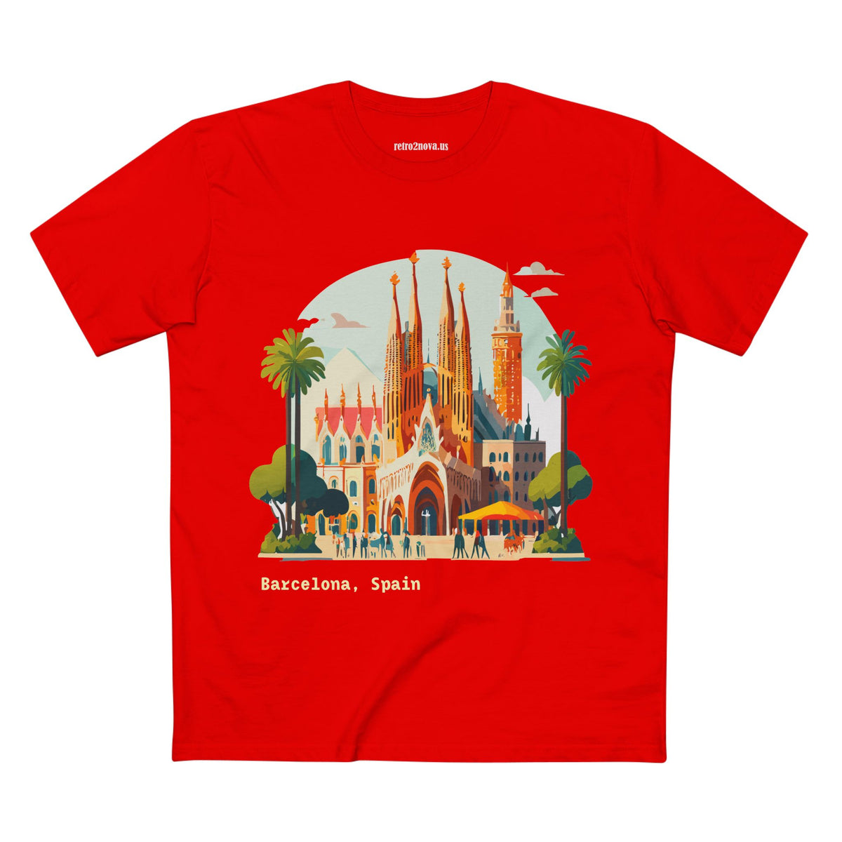 Sagrada Familia Barcelona Illustration Tee | Spain Travel Shirt