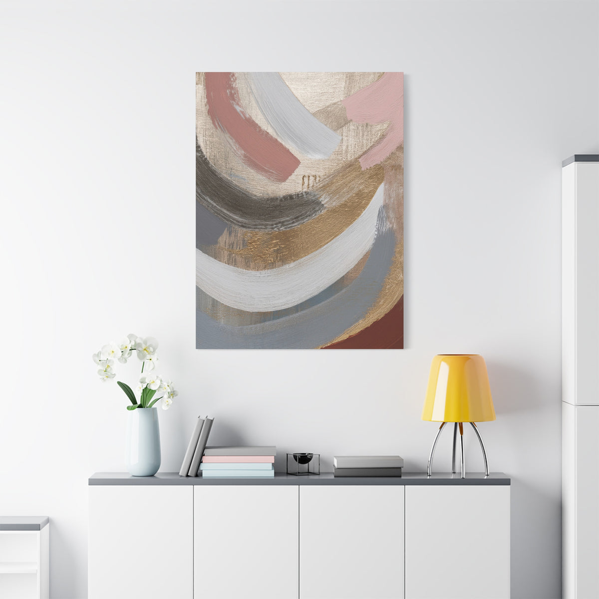 Abstract Pastel Painting Print Canvas 20x24,20x30,24x30 24x32,24x36,30x40 32x48,36x48,40x60 Pine-Wood Inner Frame ABS-90