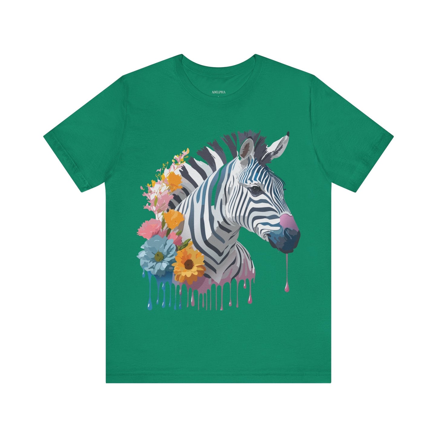 Adelpha Zebra Graphic T Shirt Unisex Vintage Inspired Art Short Sleeve Premium Soft Cotton
