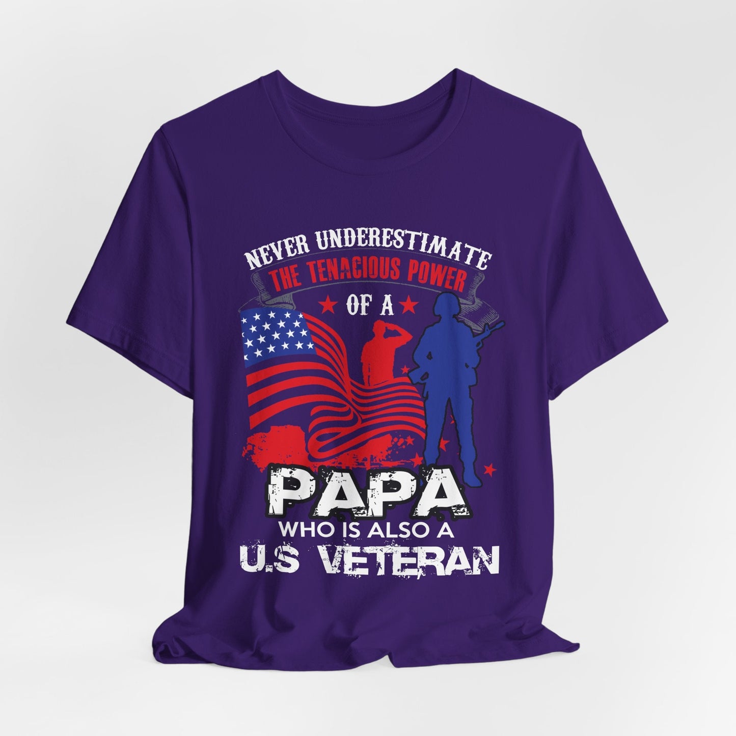 Army Veteran Patriotic Graphic Design Unisex Cotton T-Shirt v53