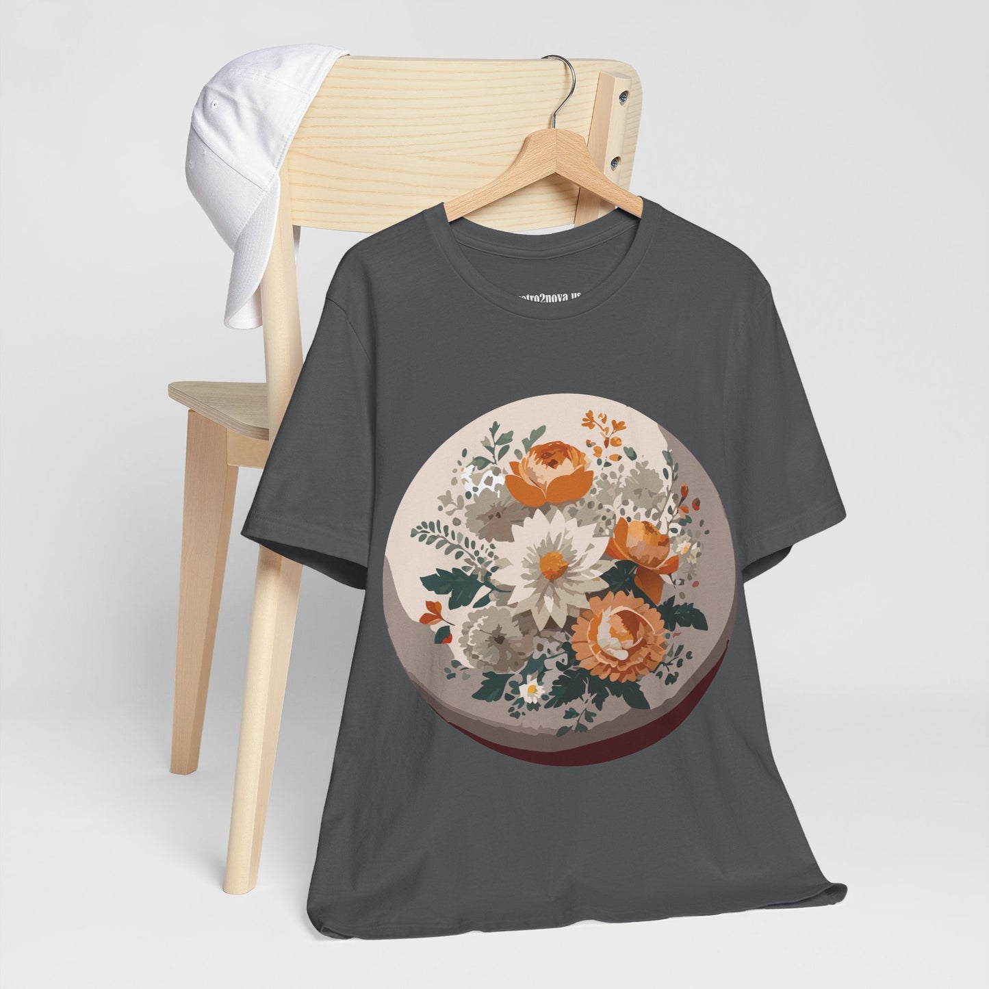 Floral Shirt Unisex Floral Print Jersey Tee Lightweight Breathable From Flowers Collection