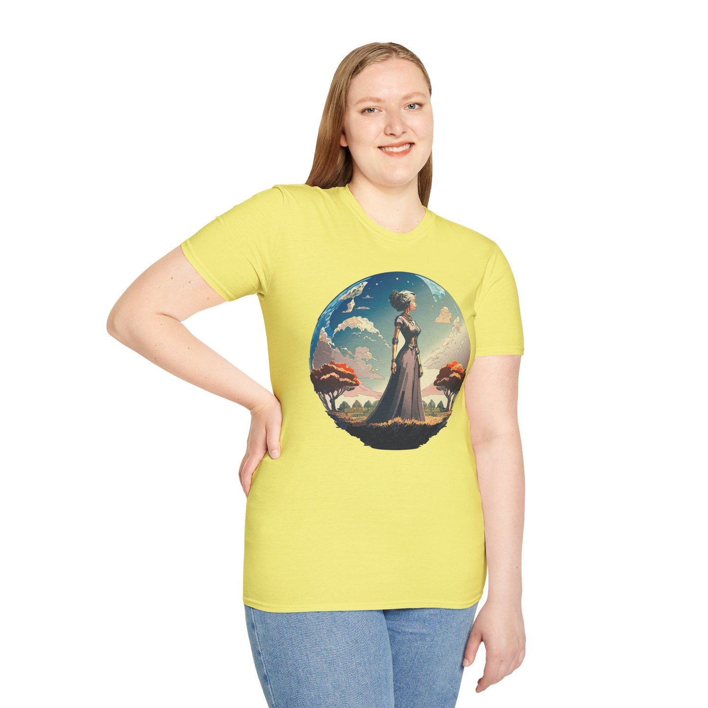Womens Graphic T Shirt Art Design Tee Gildan Softstyle 64000 Unisex Cotton Short Sleeve