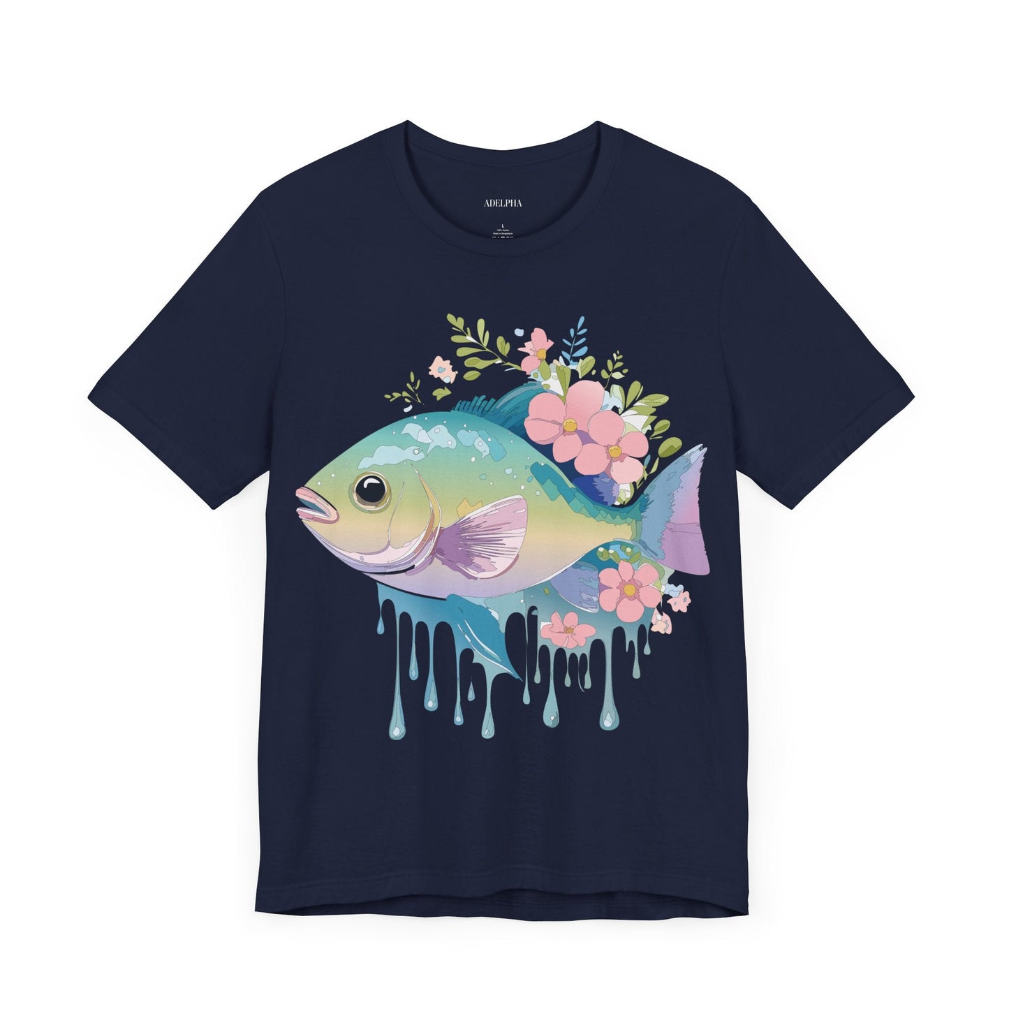 Fish Graphic Unisex 100 Cotton Vintage Artwork Tee 1