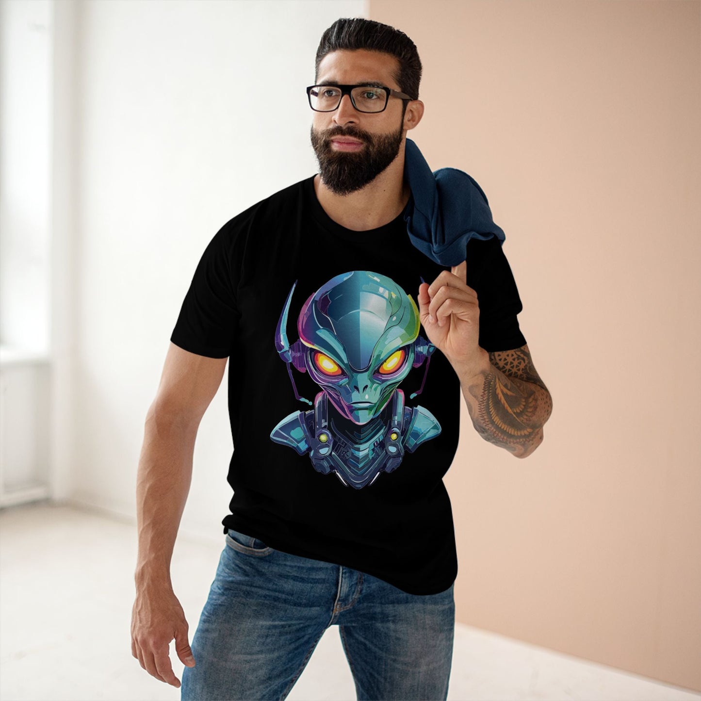 Aliens Graphic Unisex 100 Cotton Staple Tee 13