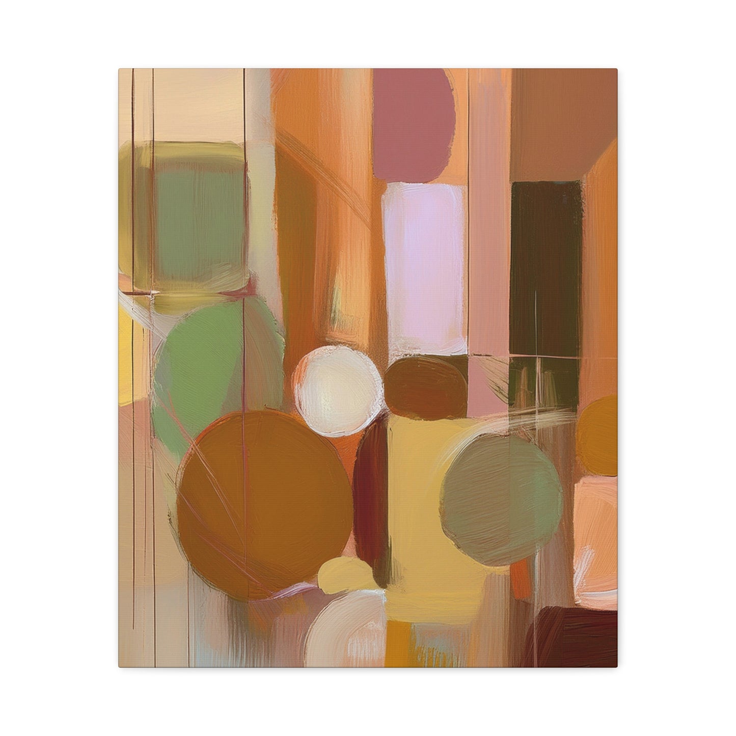 Abstract Geometric Painting Print Canvas 20x24,20x30,24x30 24x32,24x36,30x40 32x48,36x48,40x60 Pine-Wood Inner Frame ABS-53