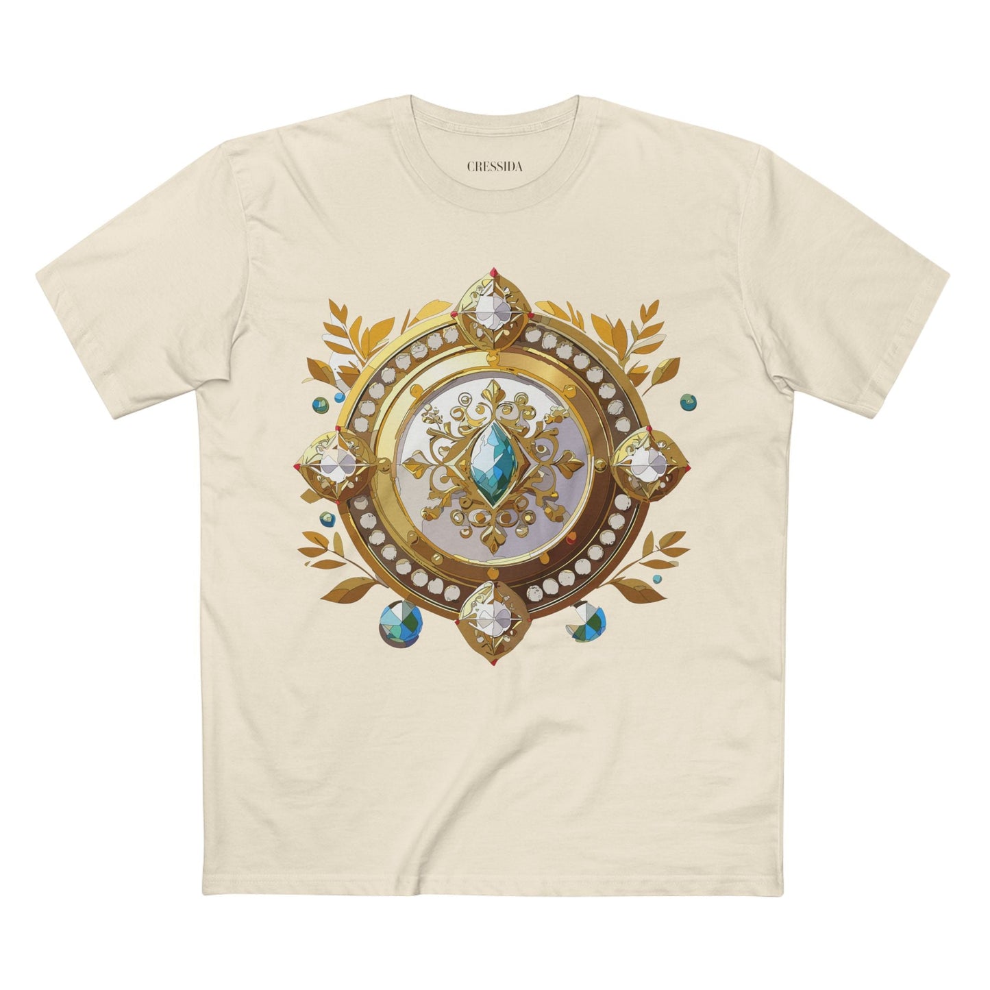 Medallion Graphic T-Shirt Unisex 100 Cotton With Gold Art Design Medal Tee 12