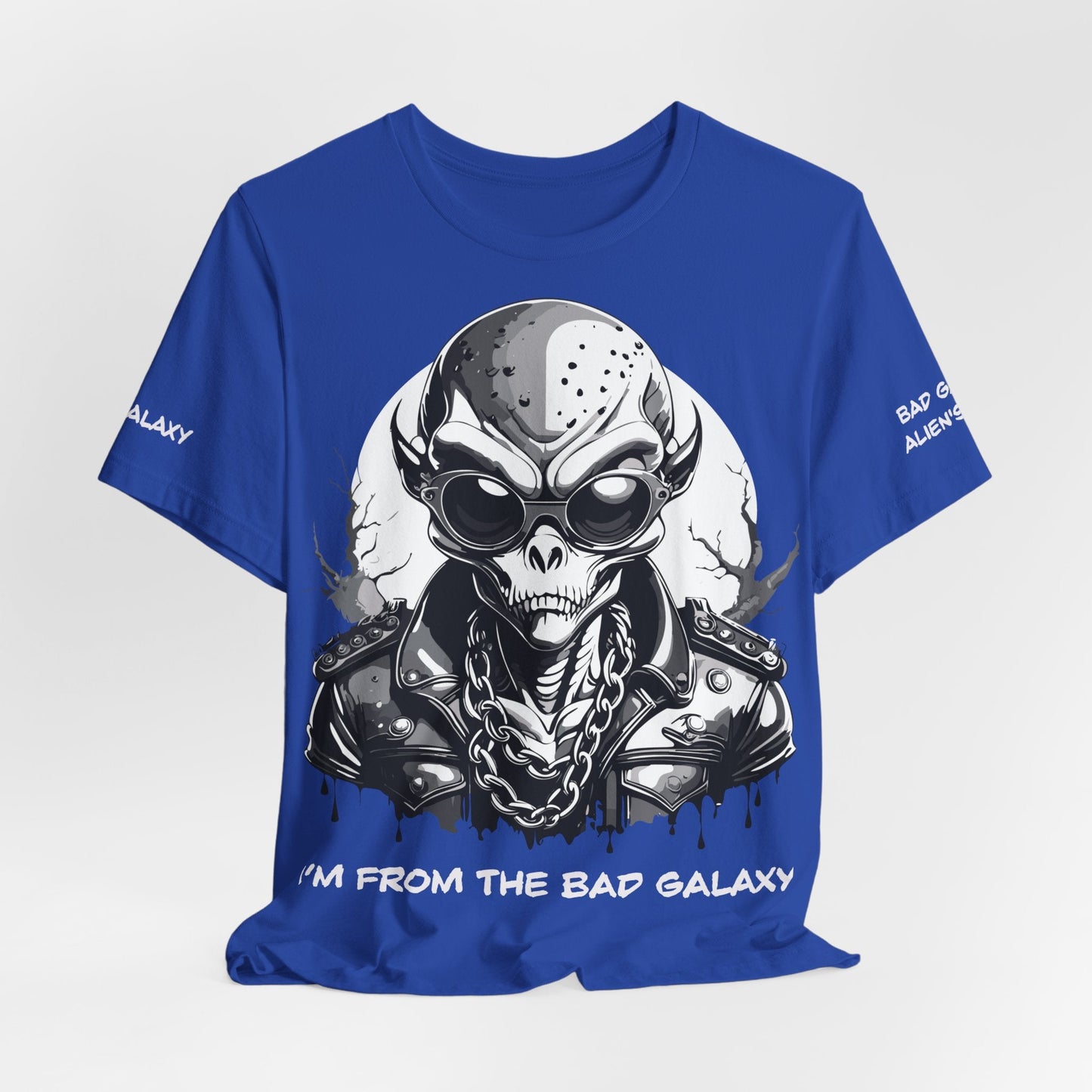 Alien Tee Shirt From Bad Galaxy 100 Percent Cotton Made to Order Eco Friendly Non Toxic Inks