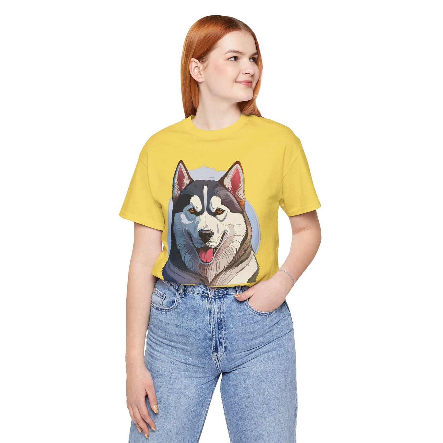 Unisex Animal Shirt Art Design Tee With Wild Animals Graphic Print Short Sleeve Style