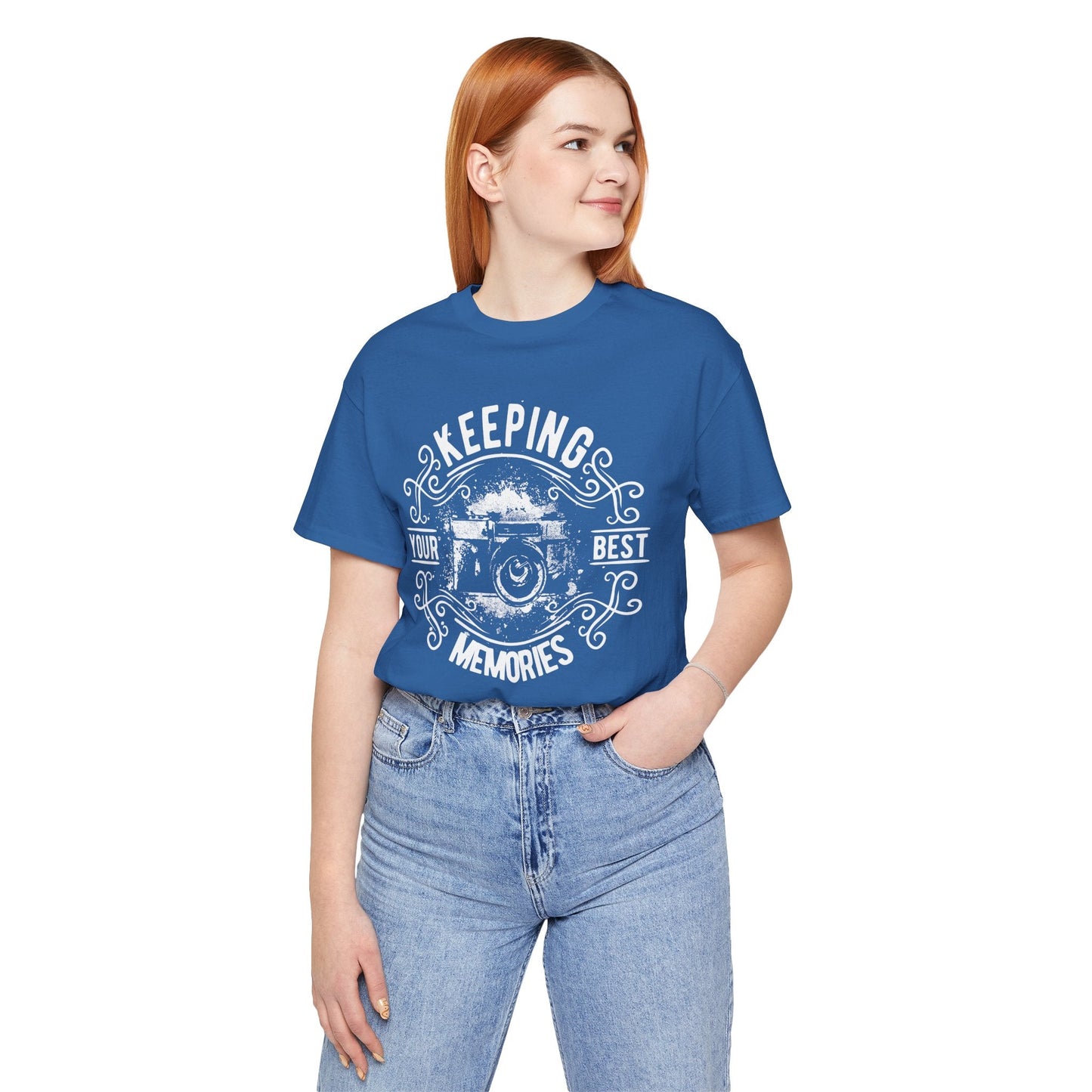 Keeping Your Best Memories T-Shirt Vintage Camera Graphic T-Shirt A-5