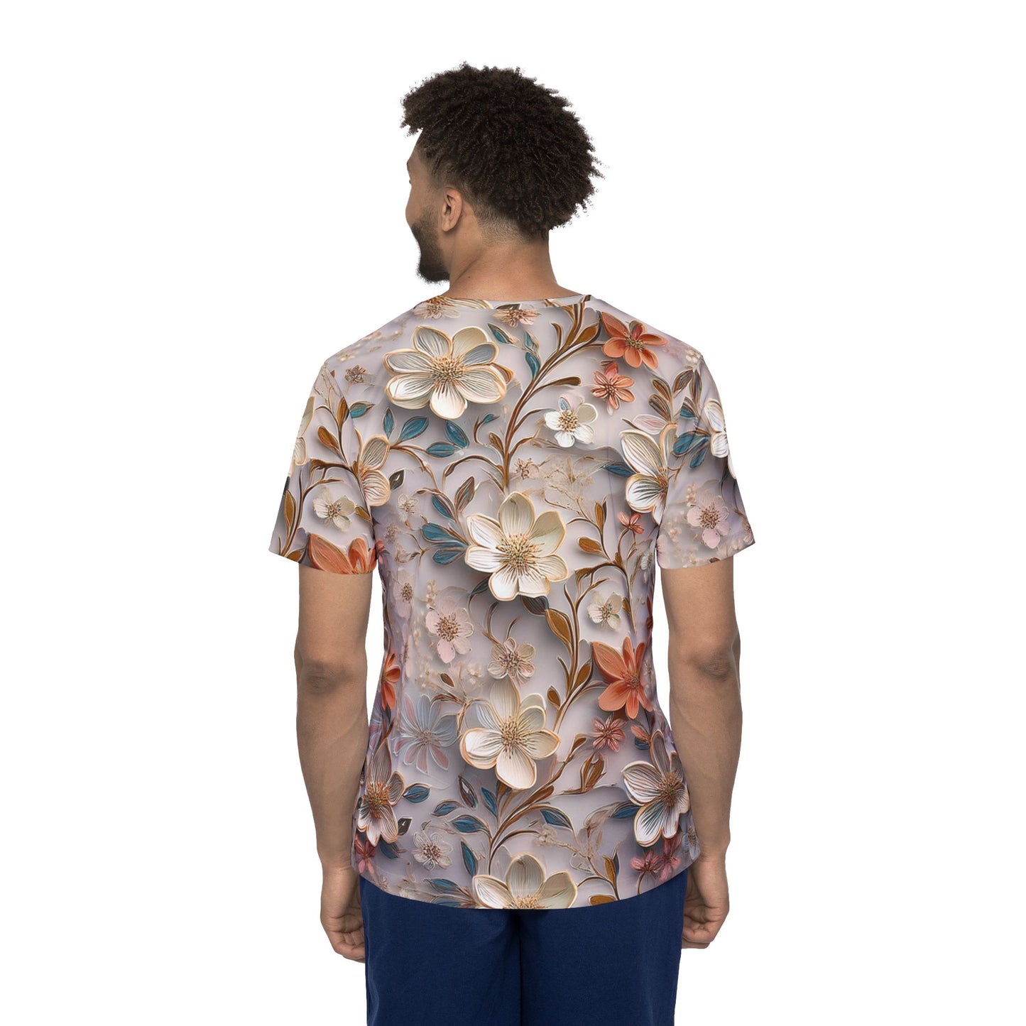 Unisex Floral Shirt, Floral Tee Shirt, Floral T-Shirt, T Shirt with Flowers 13