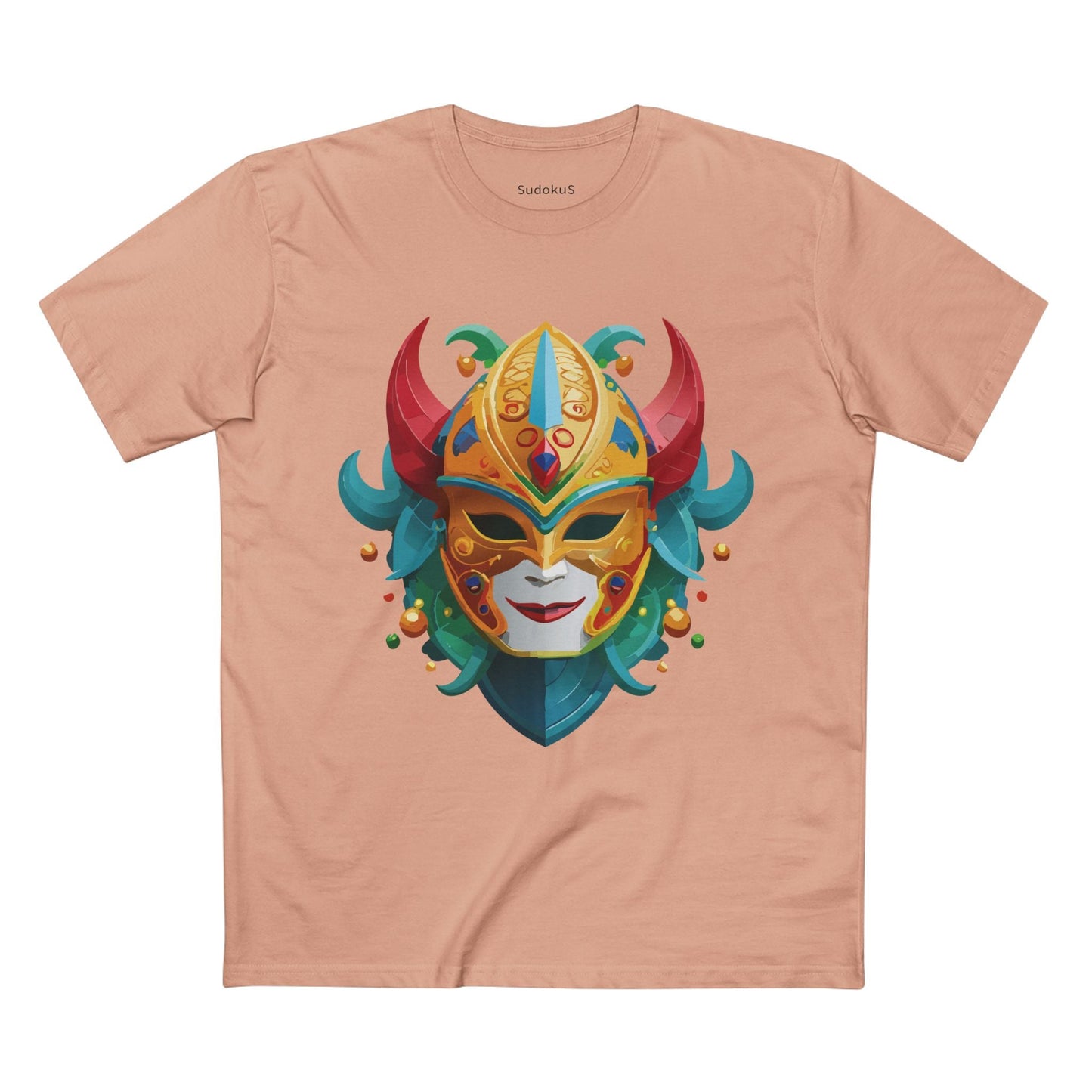 Mask Graphic Unisex 100 Cotton Staple Tee 19