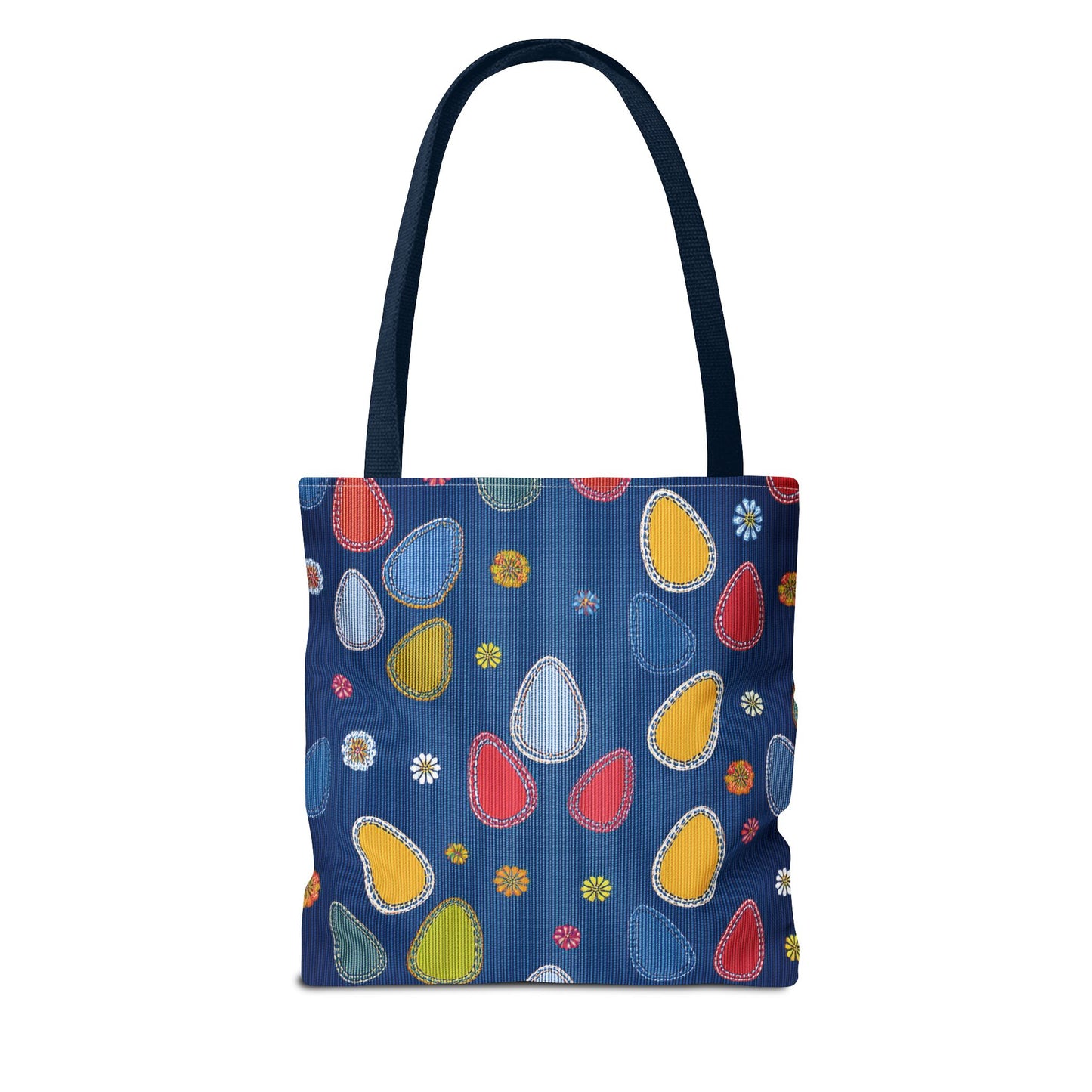 Easter Graphic Design Denim Fabric Imitation Print Unisex Canvas Bag Poly Spun 3 Sizes Tote Bag 204-13