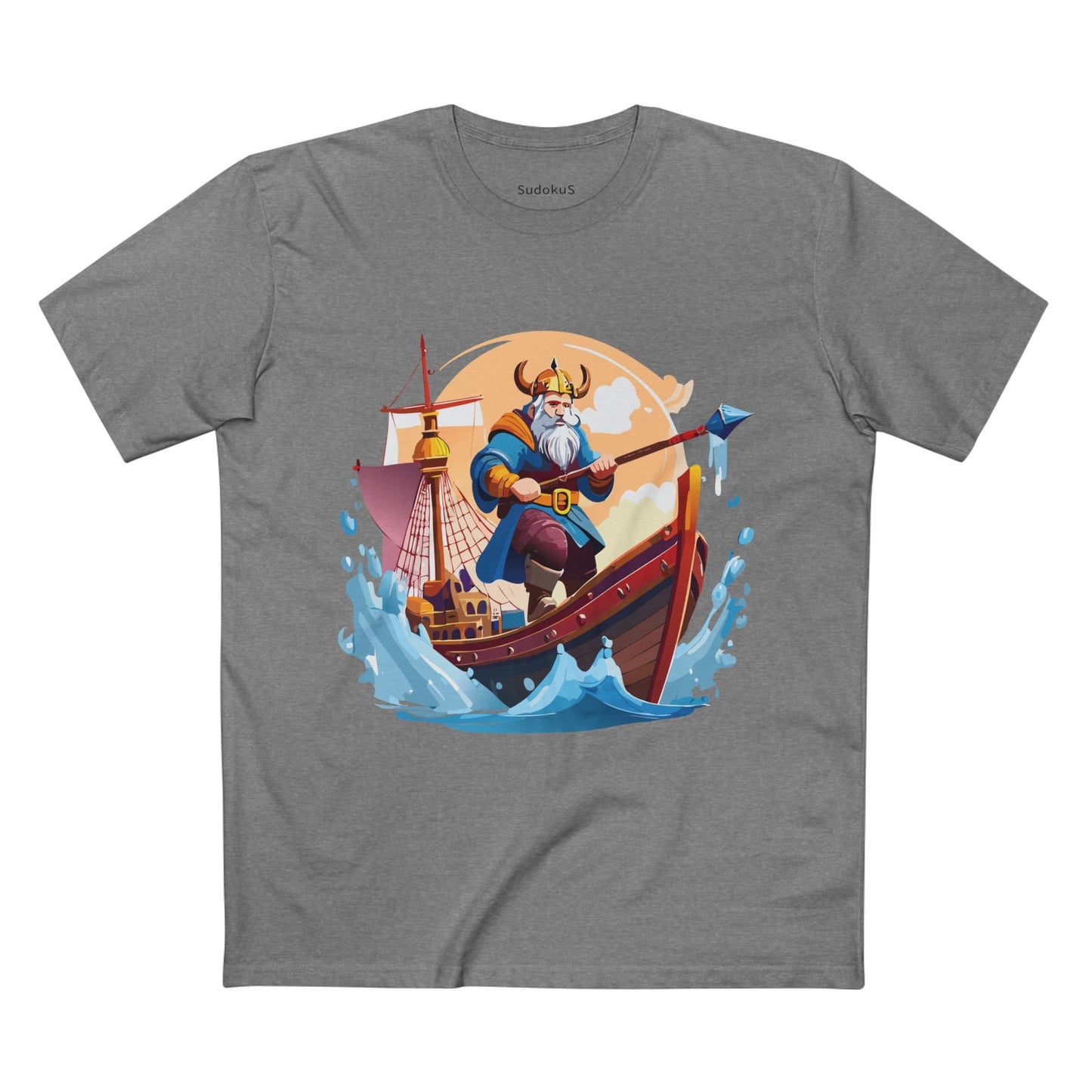 Viking Graphic Unisex 100 Cotton Staple Tee 4