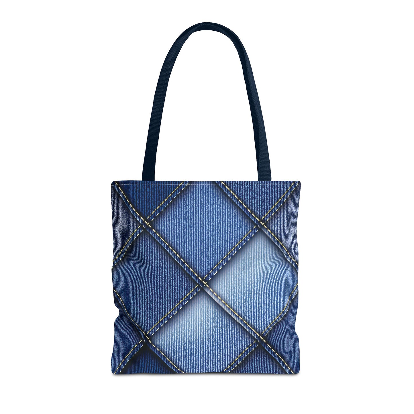Denim Fabric Imitation Print Unisex Canvas Bag Poly Spun 3 Sizes Tote Bag 101