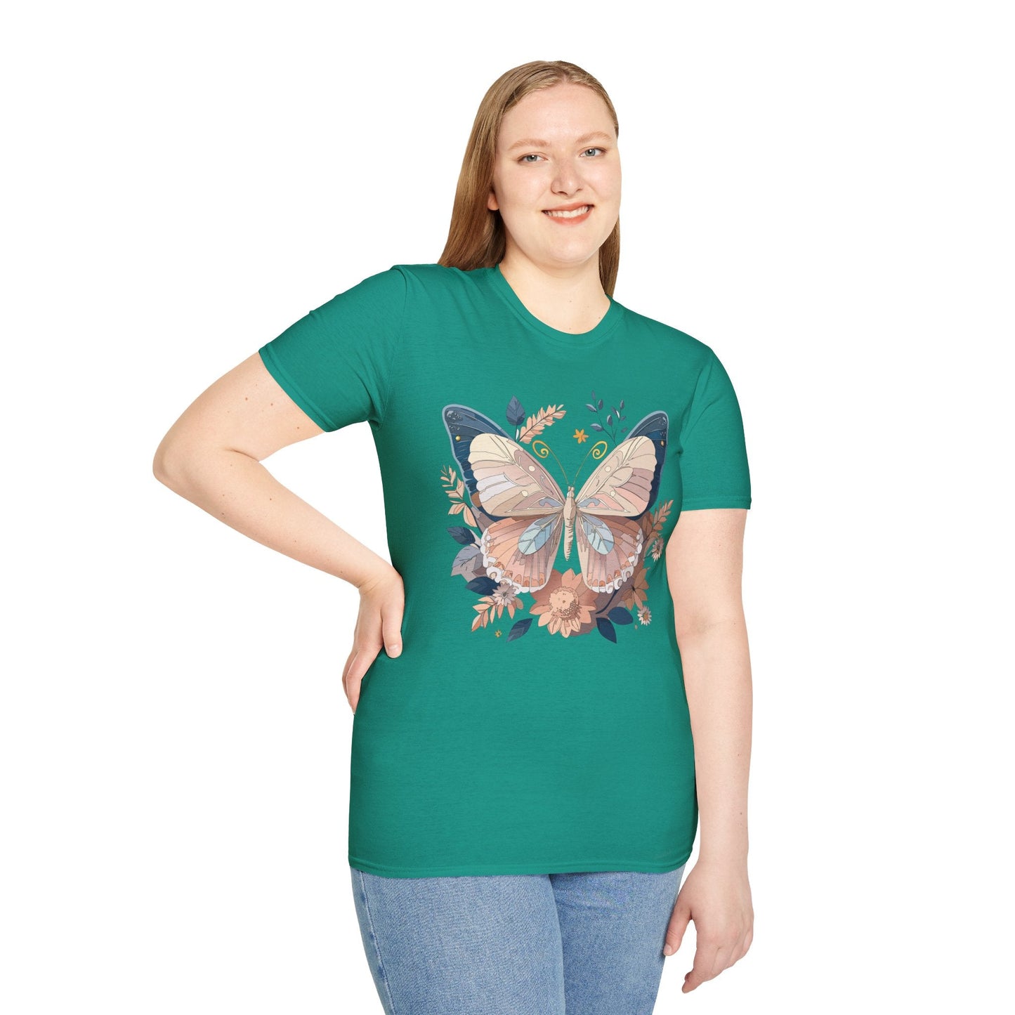 Monarch Butterfly Shirt Unisex Softstyle T Shirt 100 Percent Ring Spun Cotton Gildan 64000