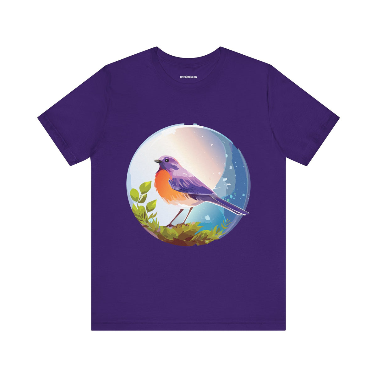 Bird Graphic Unisex Cotton Bella+Canvas Tee with Animal Design ab3