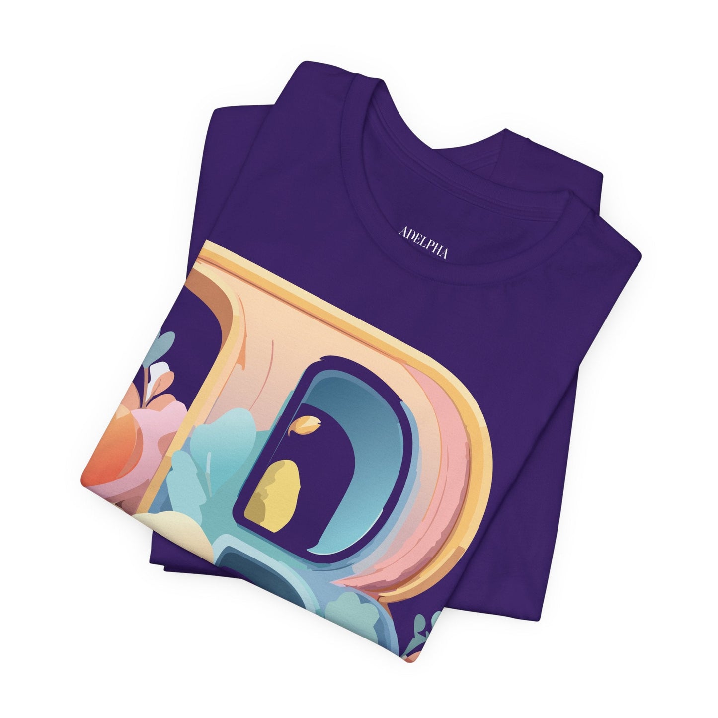 Letter B Graphic Tee Unisex Jersey Short Sleeve With Vintage Inspired Artwork By Adelpha
