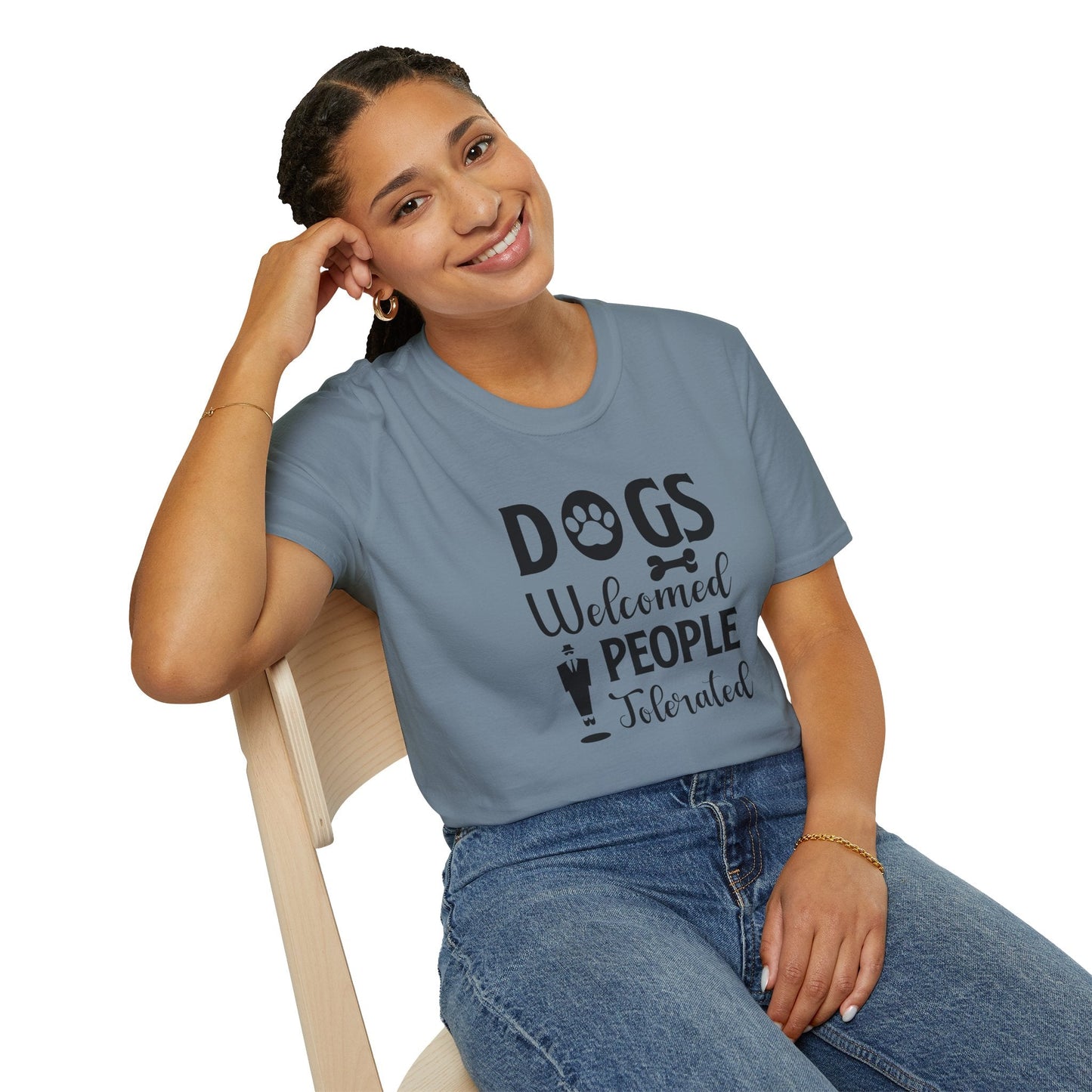 Dog Slogan T Shirts With Funny Quotes Unisex Tee Shirt Gildan Softstyle 64000 100 Percent Cotton