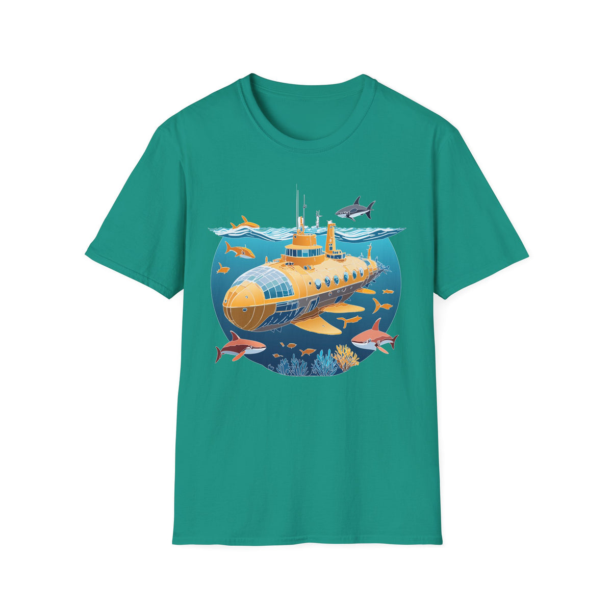 Ocean U boat Graphic Tee Gildan Unisex 100 Cotton Tee Shirt h39