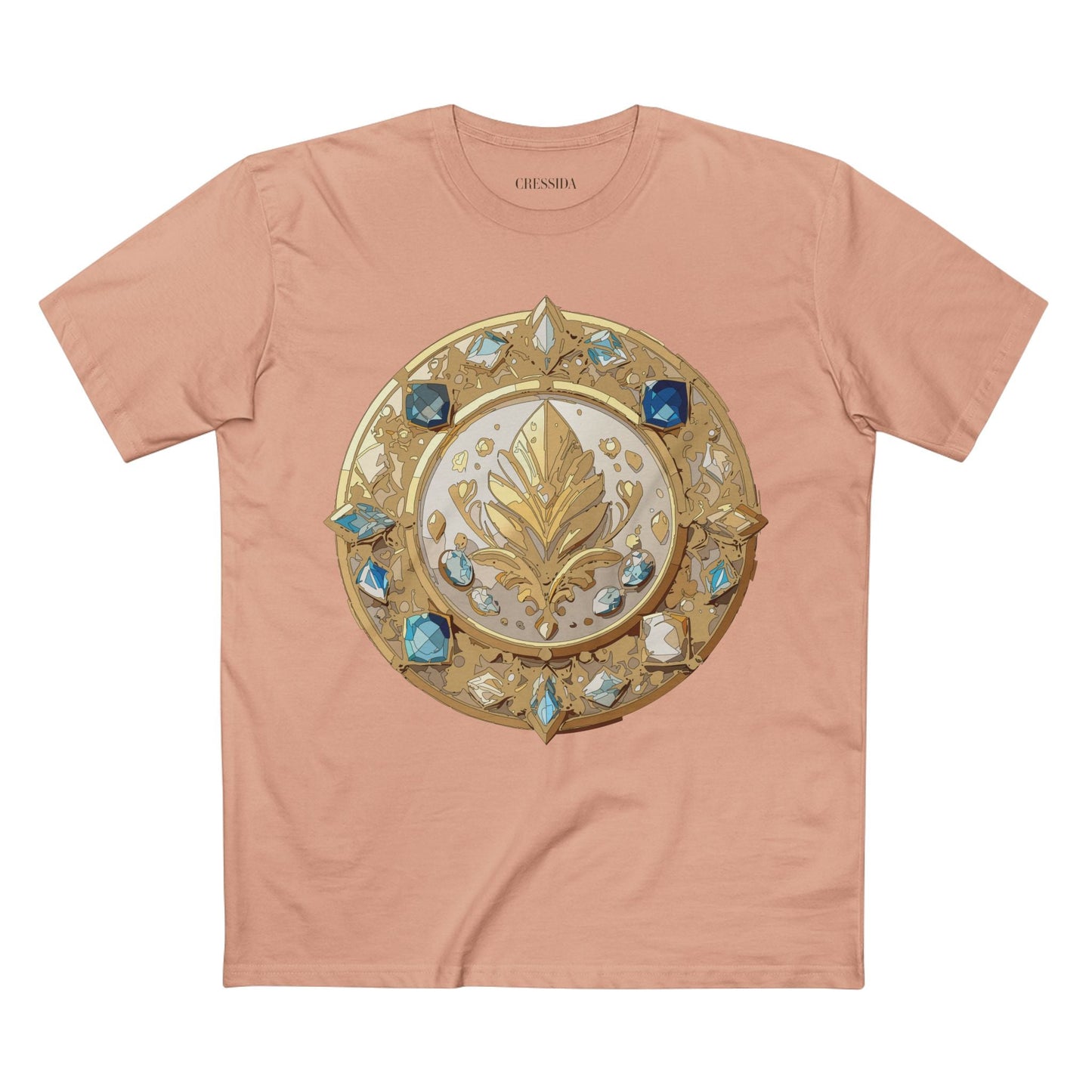Medallion Graphic T-Shirt Unisex 100 Cotton With Gold Art Design Medal Tee 25