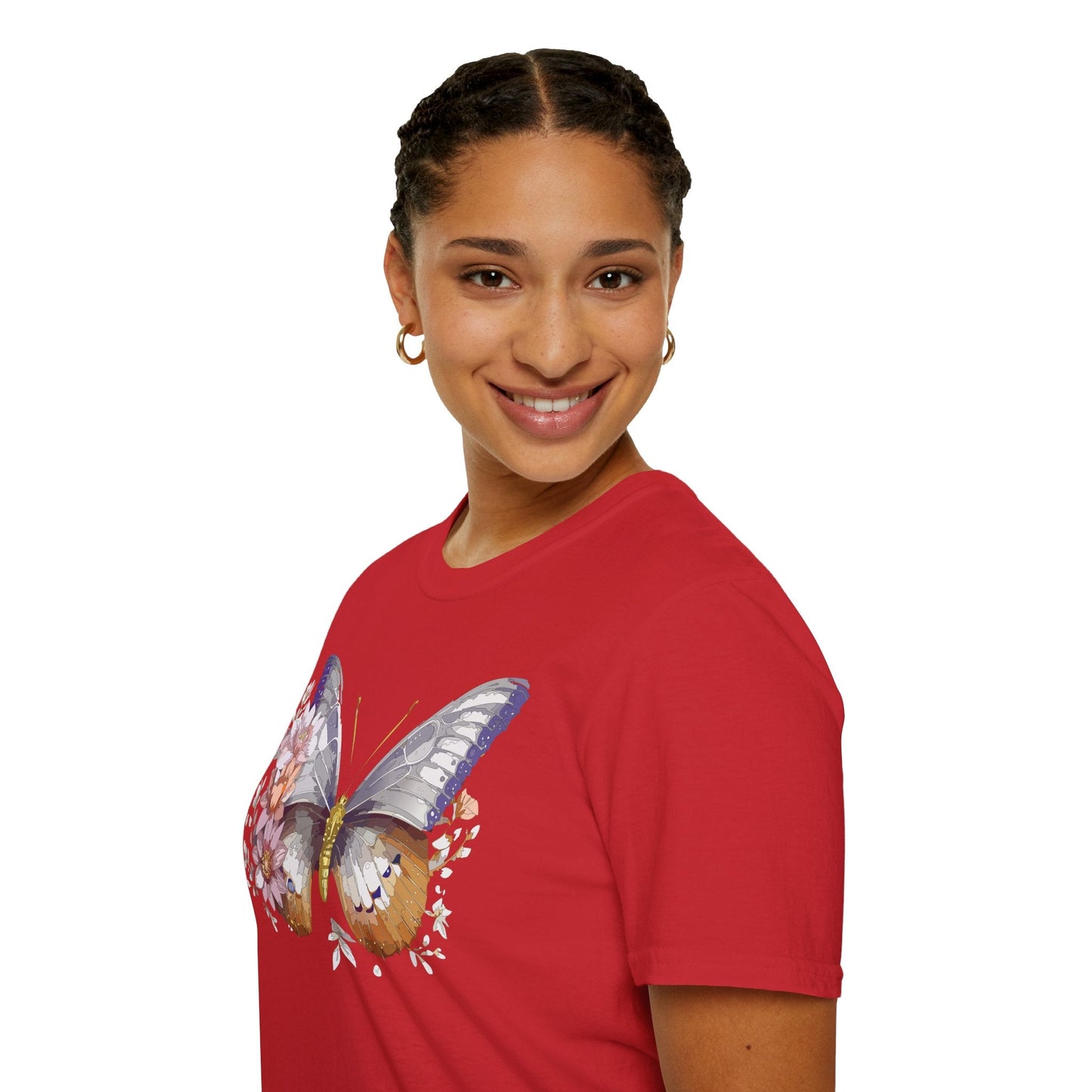 Butterfly Shirt Unisex T Shirt 100 Percent Ring Spun Cotton Gildan Softstyle Tee