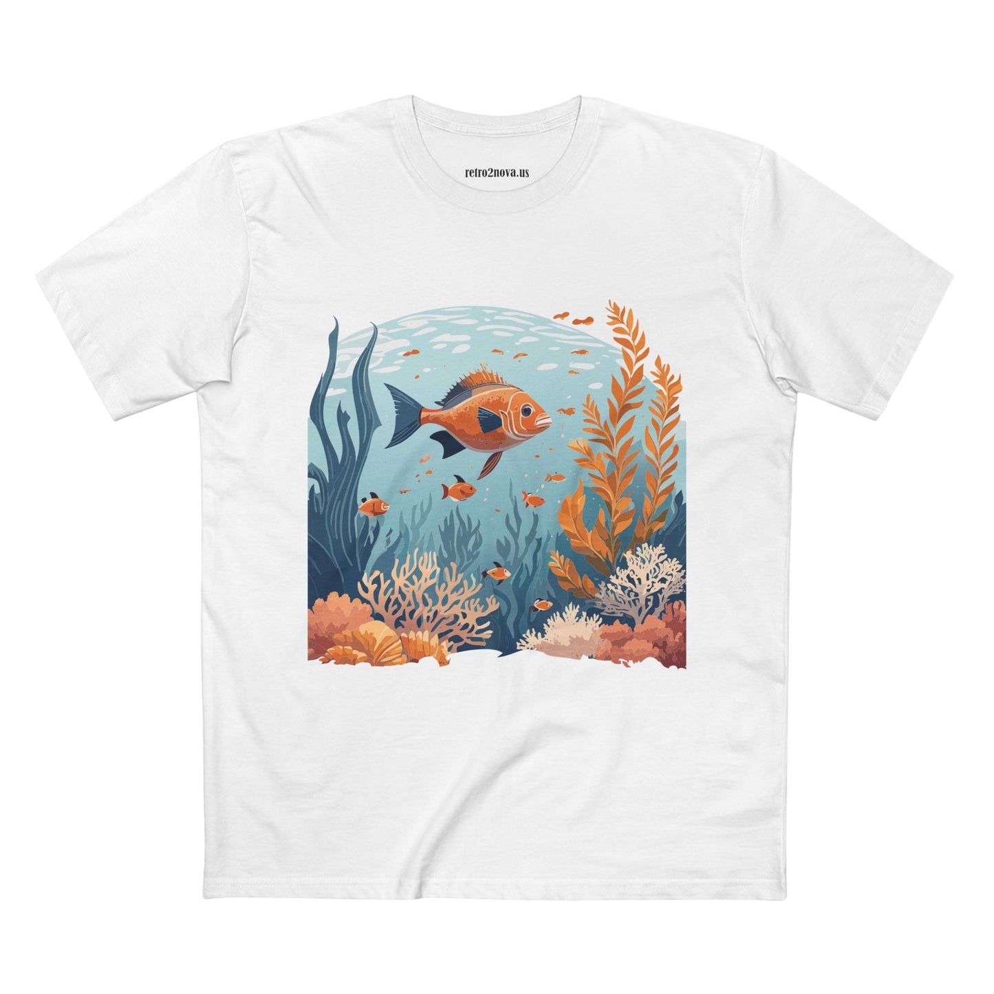 Ocean Shirt Ocean Pacific Premium Cotton Tee With Original Art Design From Retro2Nova Art Collection