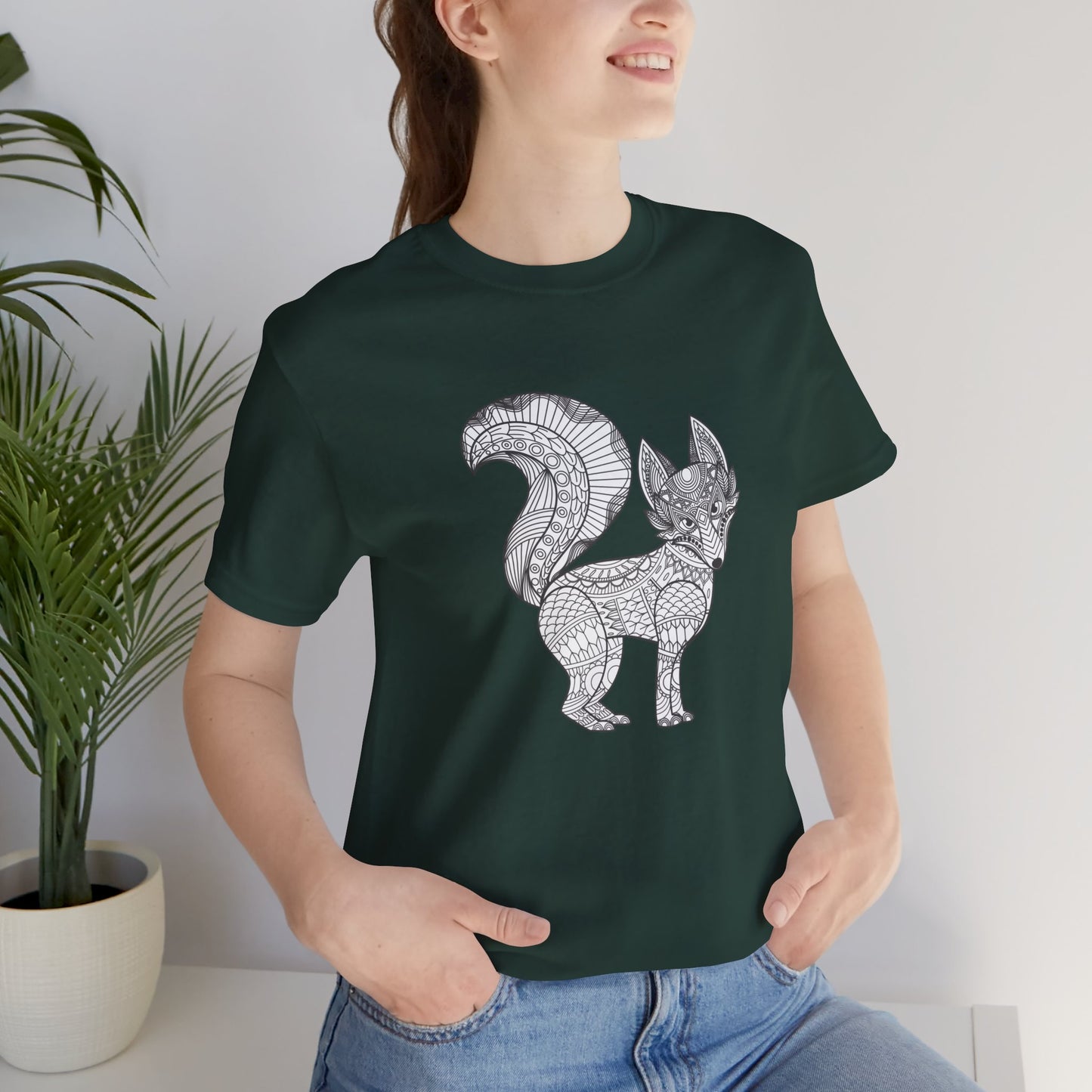 Camiseta unisex con estampado de animales 