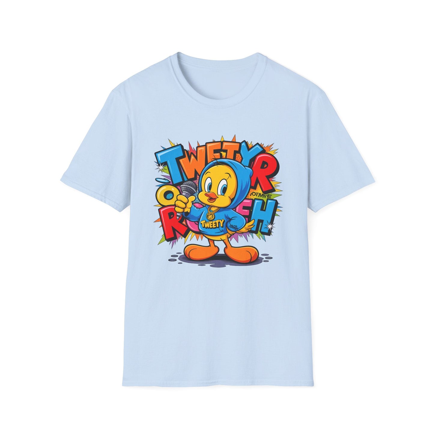 Cartoon T Shirt With Animation Funny Animals Tee Unisex Gildan Softstyle 64000 Pro