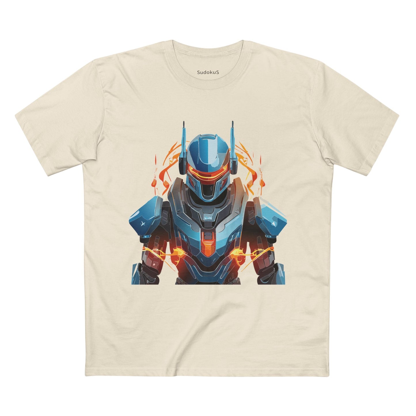 Cyborg Robot Graphic Unisex 100 Cotton Staple Tee 8
