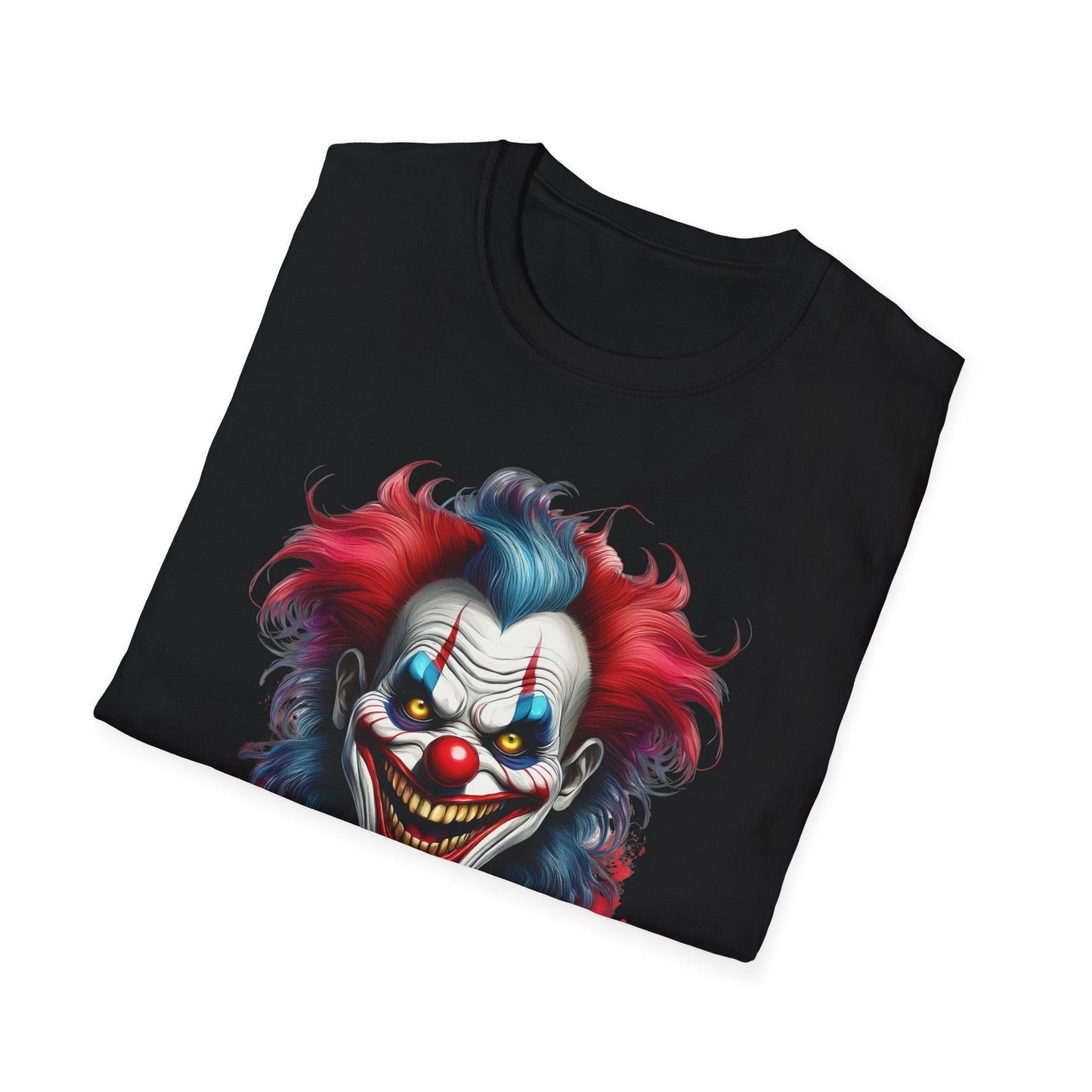 Unisex Clown Shirt Funny Man Tee Circus Theme Shirt Scary Man Shirt Softstyle Comfort