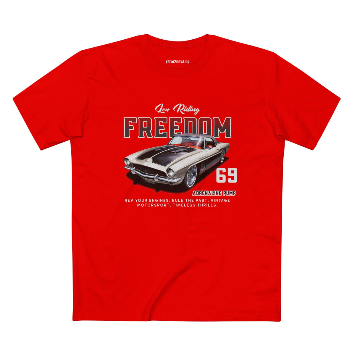 Retro Car Vintage Graphic Tee Staple Unisex 100 Cotton Tee Shirt - RC-8