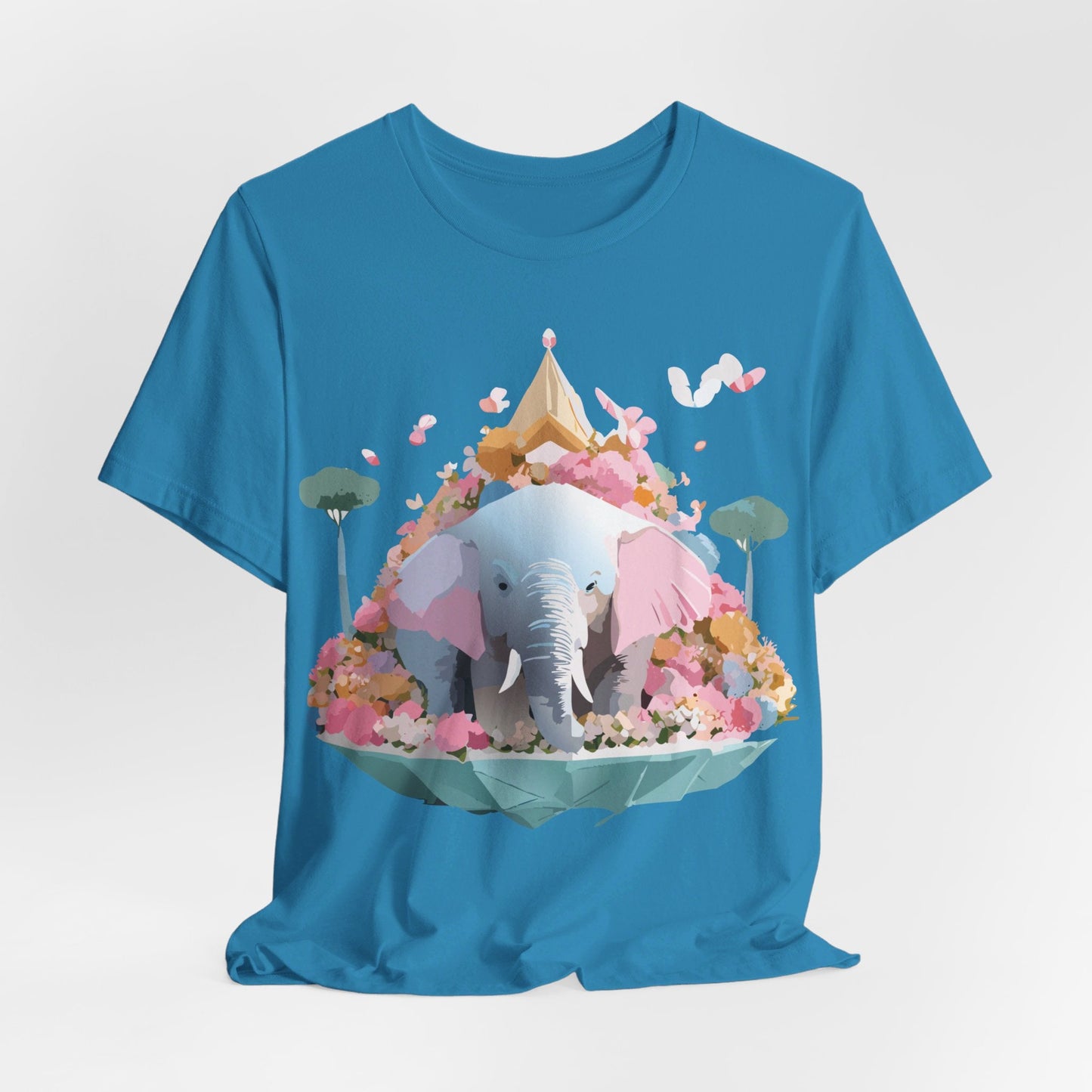 Elephant Graphic Tee Adelpha Unisex Short Sleeve Vintage Inspired Art Design Premium
