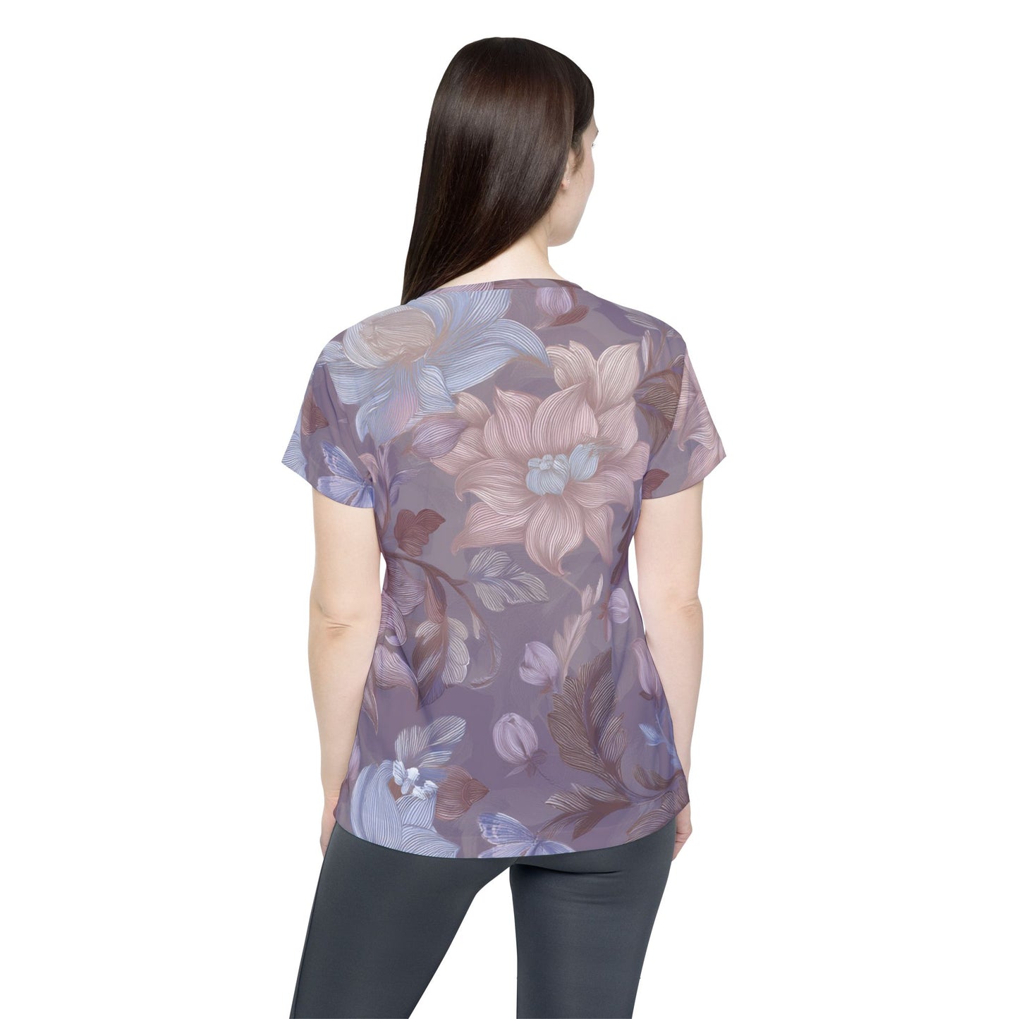 Women Poly Shirt with Floral Print F289