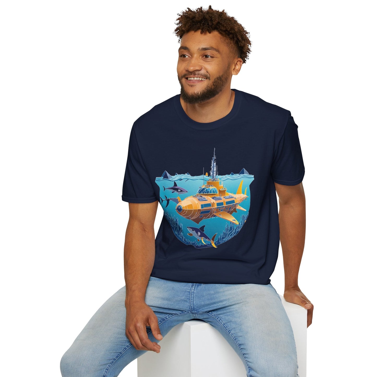 Ocean Graphic Unisex Softstyle Cotton Tee 13