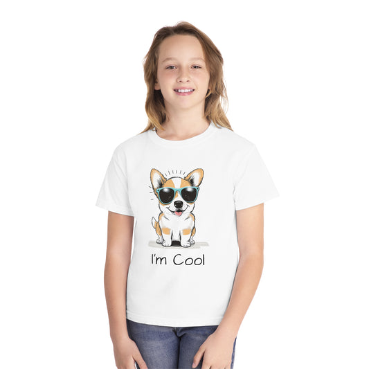 Youth Tee Shirt with Cool Dog